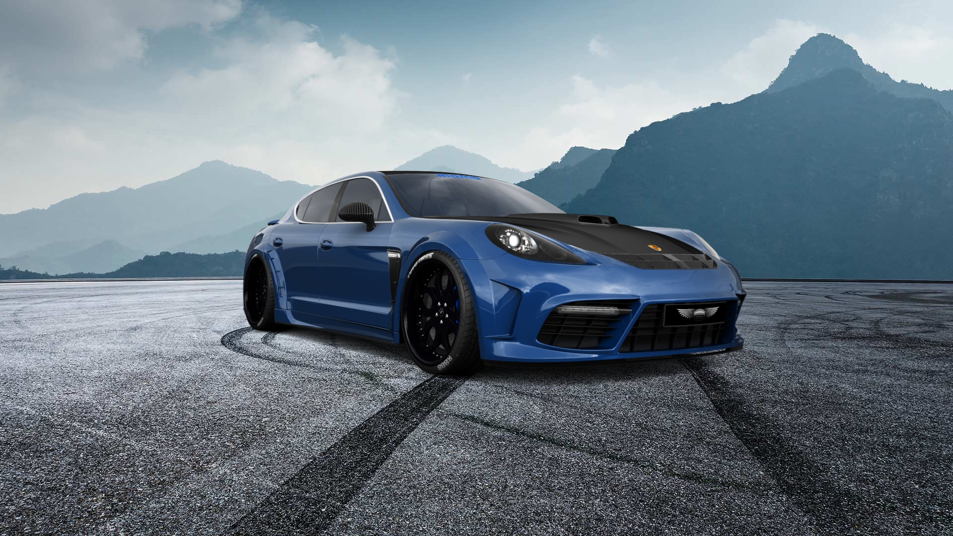 Porsche Panamera 4 door fastback saloon 2011