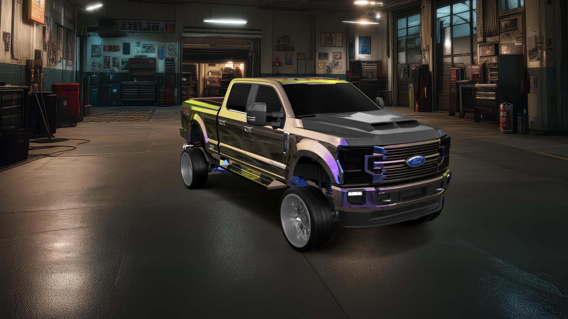 Ford F-250 4 Door pickup truck 2021 tuning