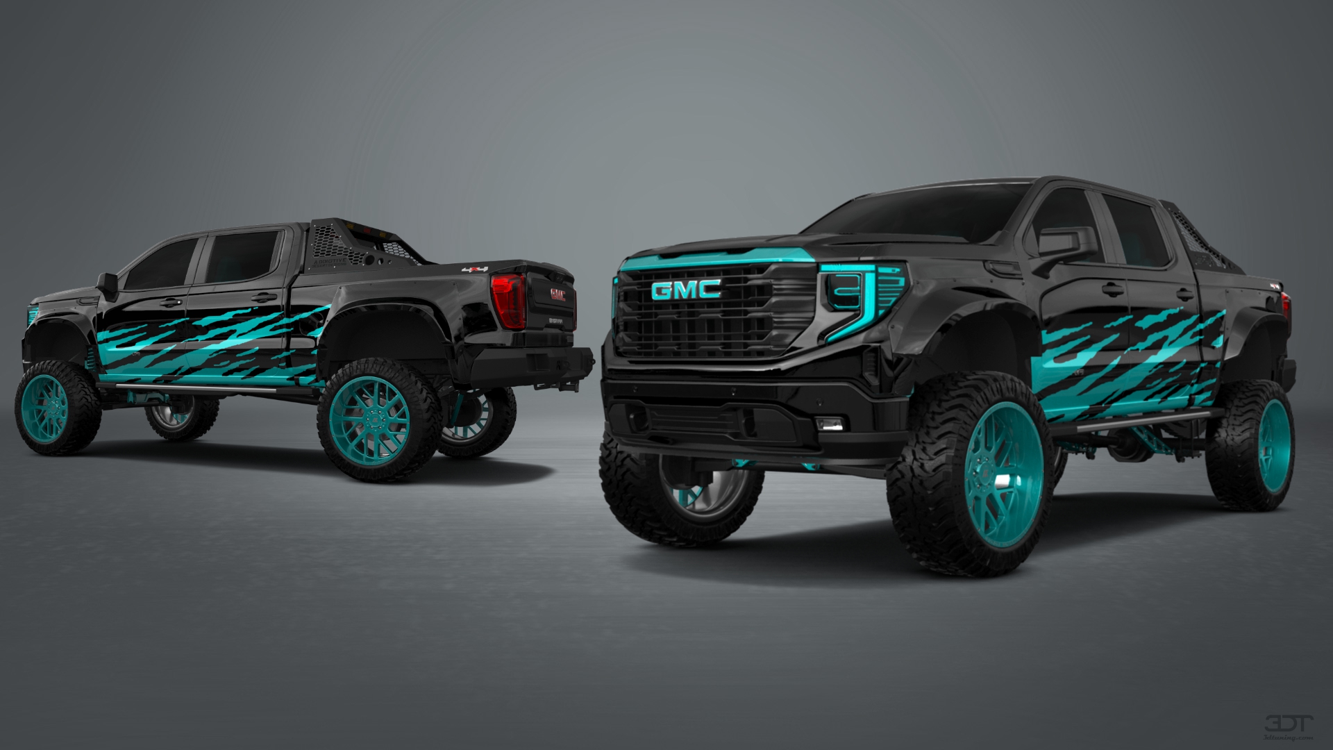 GMC Sierra 1500 Crew Cab 5.8 ft box 4 Door pickup truck 2023 tuning