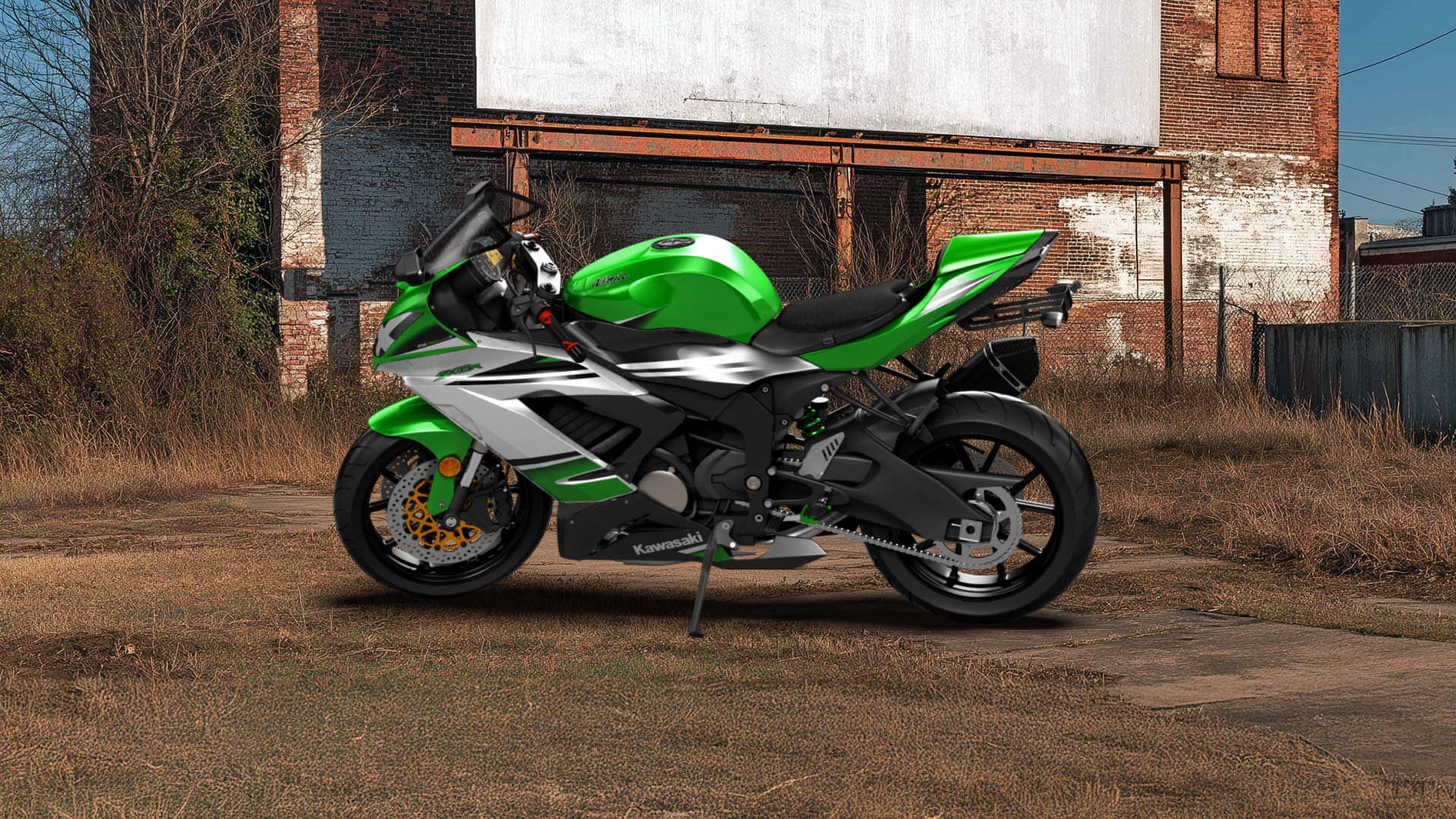 Kawasaki Ninja ZX 6R Sport Bike 2015 tuning