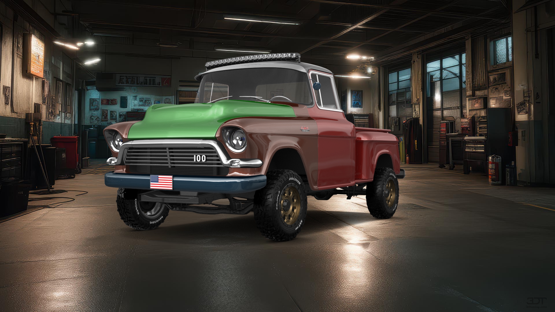 GMC 100 Stepside 2 Door pickup truck 1957 tuning