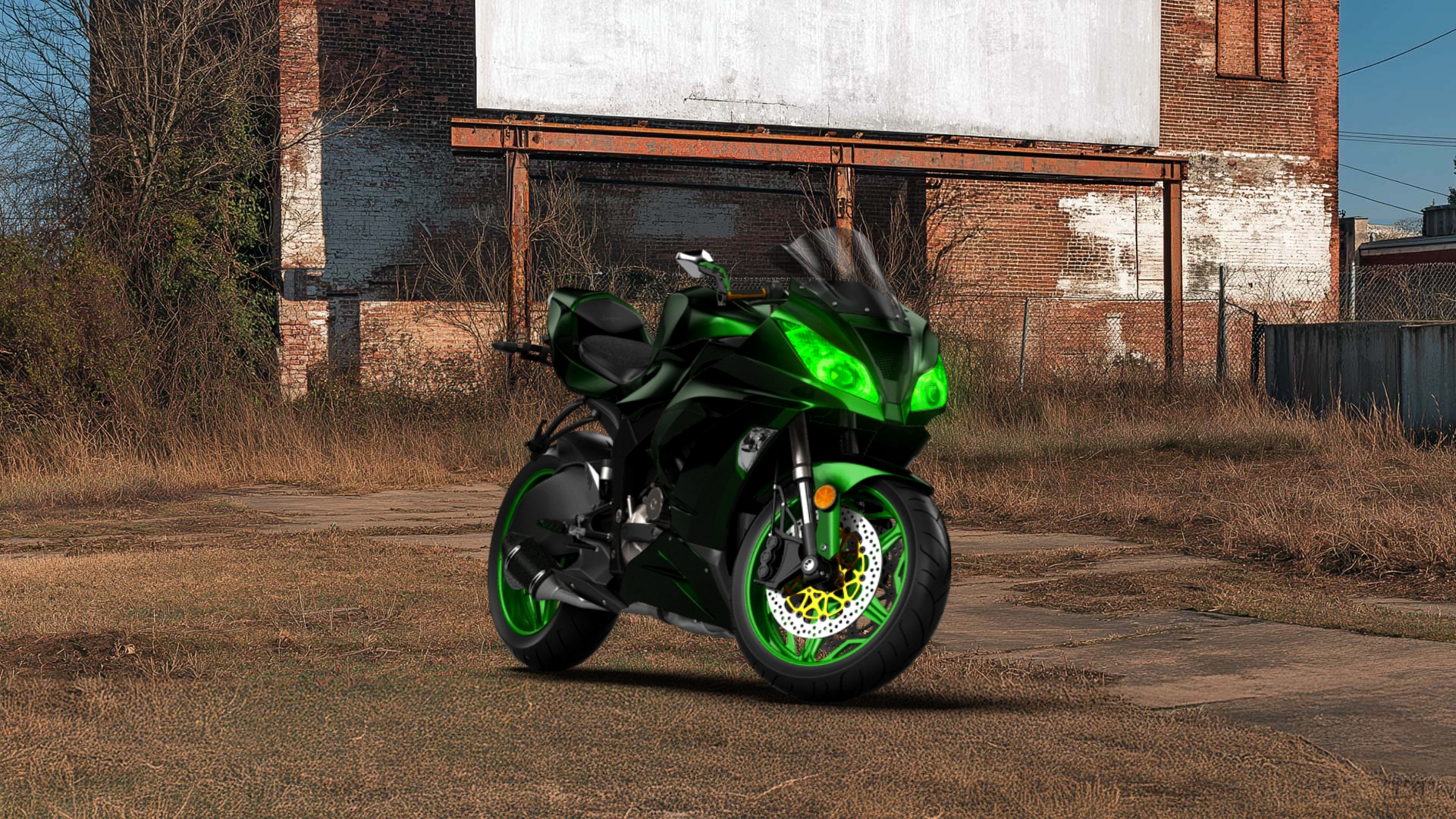 Kawasaki Ninja ZX 6R Sport Bike 2015 tuning