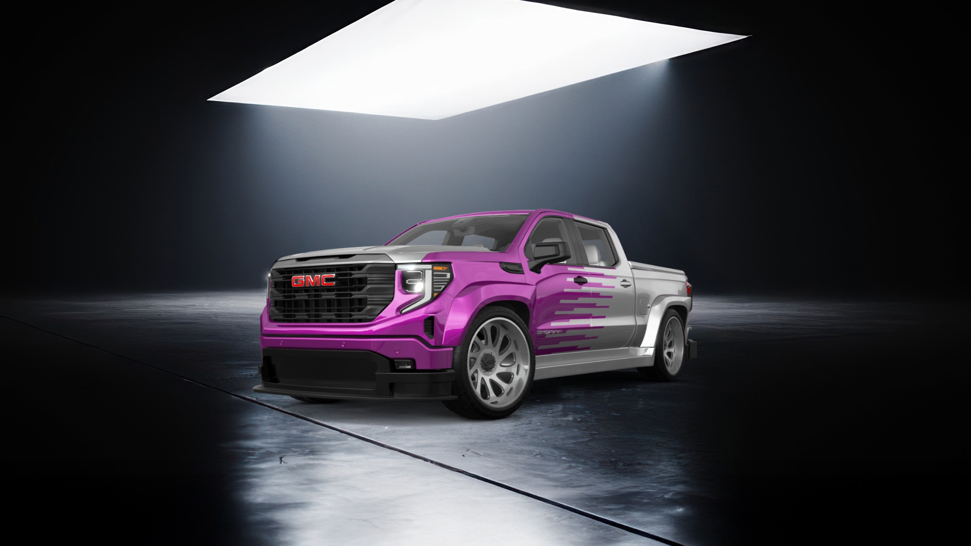 GMC Sierra 1500 Crew Cab 5.8 ft box 4 Door pickup truck 2023 tuning