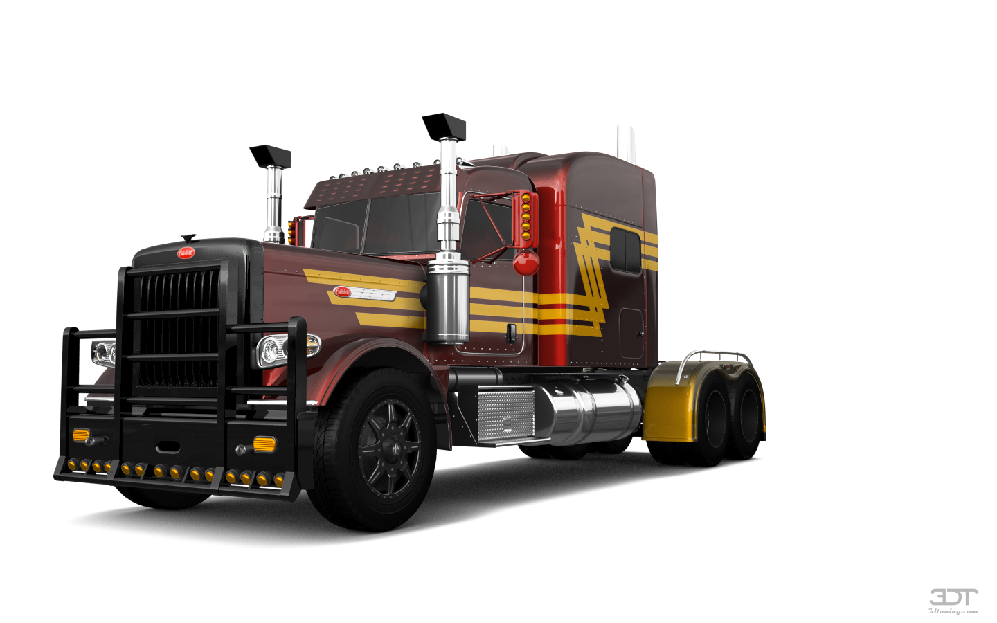 Tuning Peterbilt 389 Sleeper Cab Truck 2016