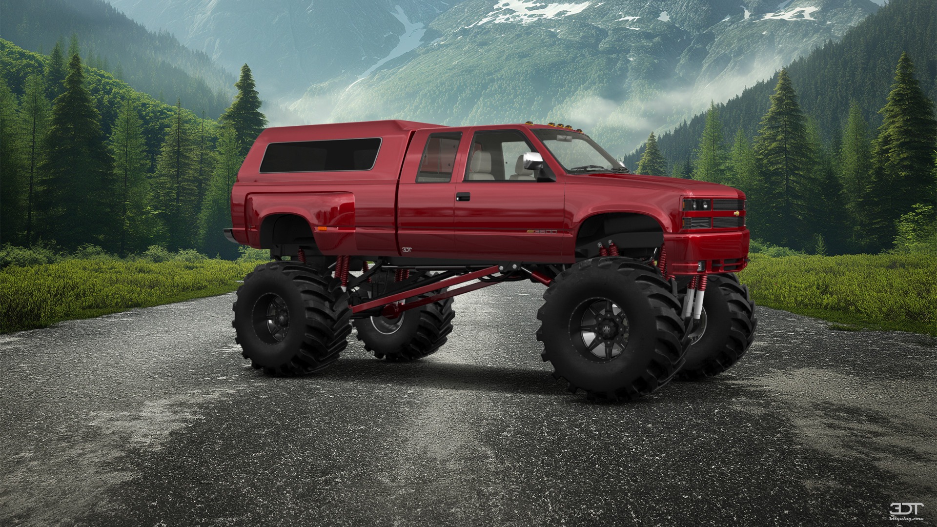 Chevrolet K3500 Extended Cab Pickup Truck 1988