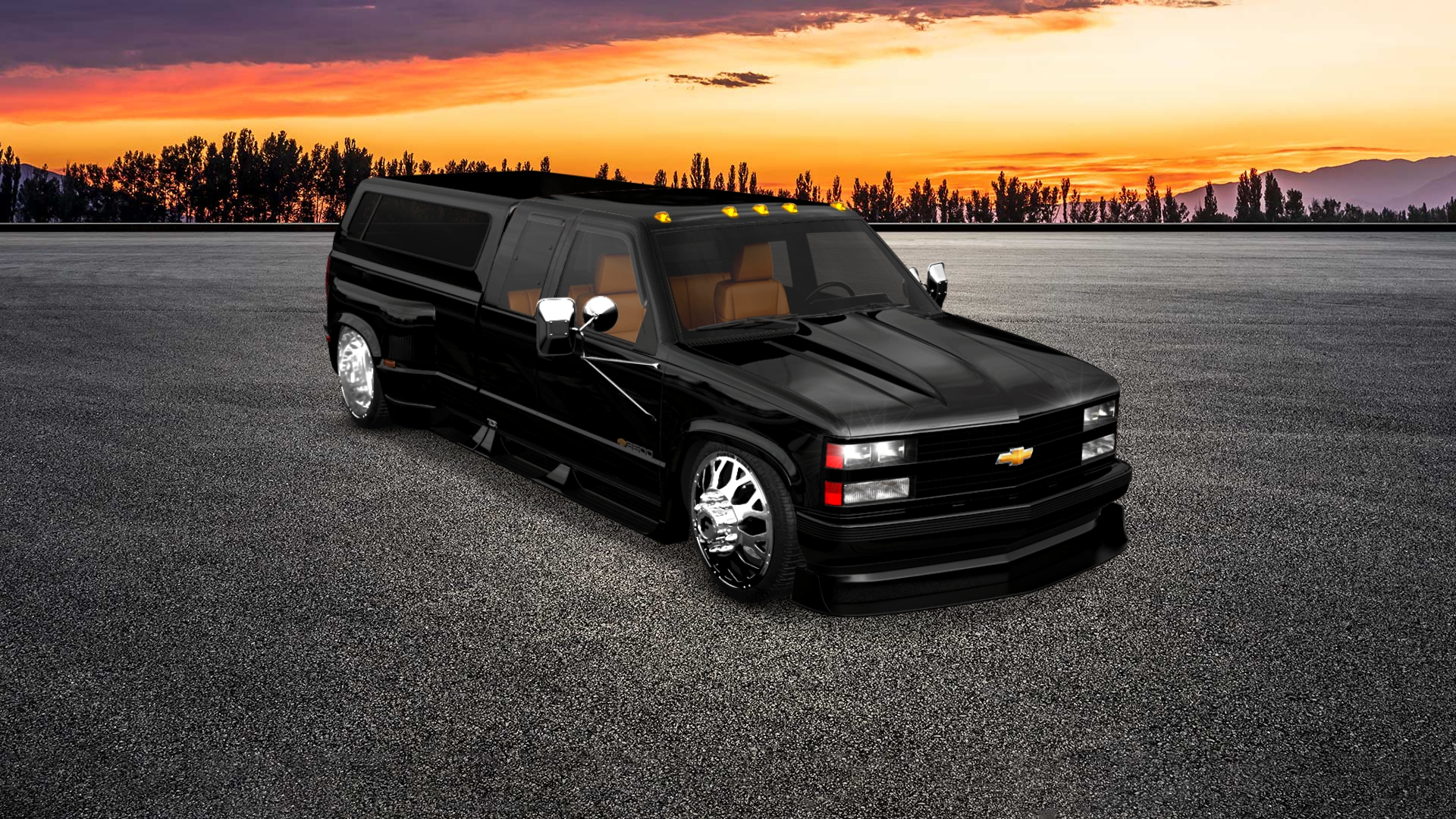 Chevrolet K3500 Extended Cab Pickup Truck 1988