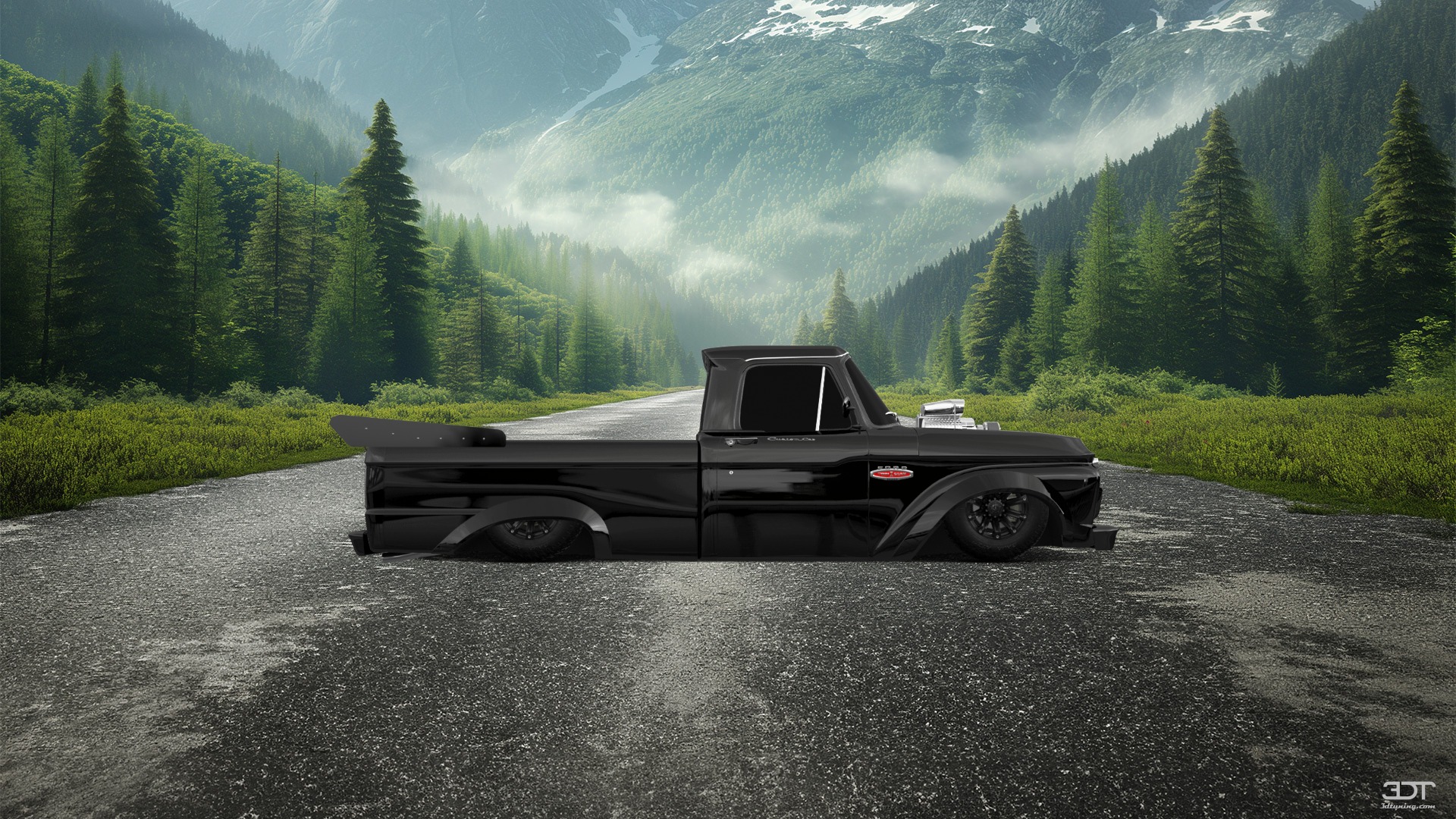 Ford F-100 Custom Cab 2 Door pickup truck 1966