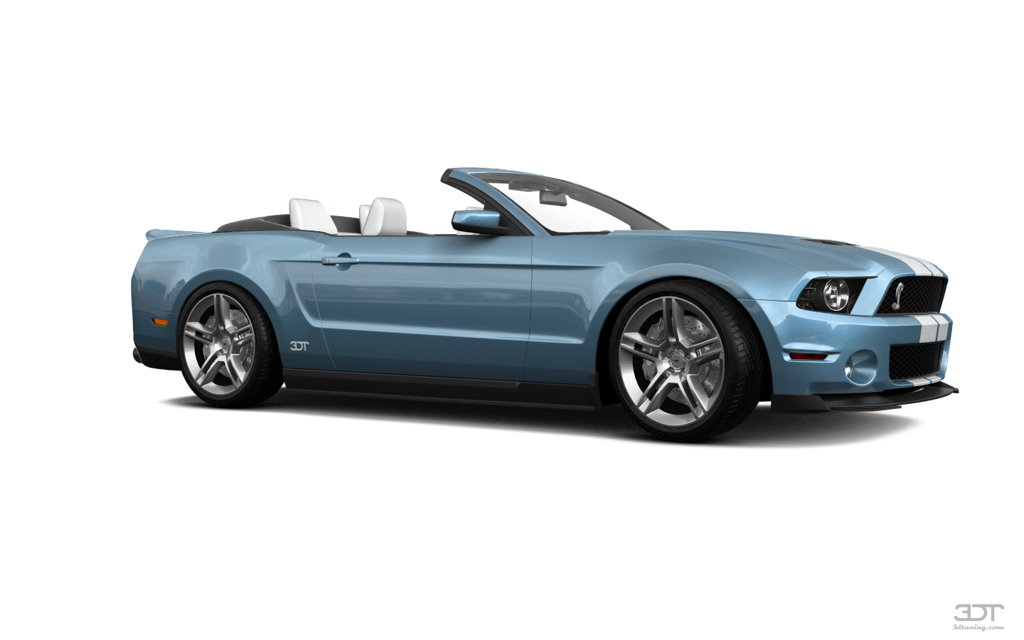 Ford Mustang Shelby Convertible Body Kit w/ New Racing Stripes and No Window Tint