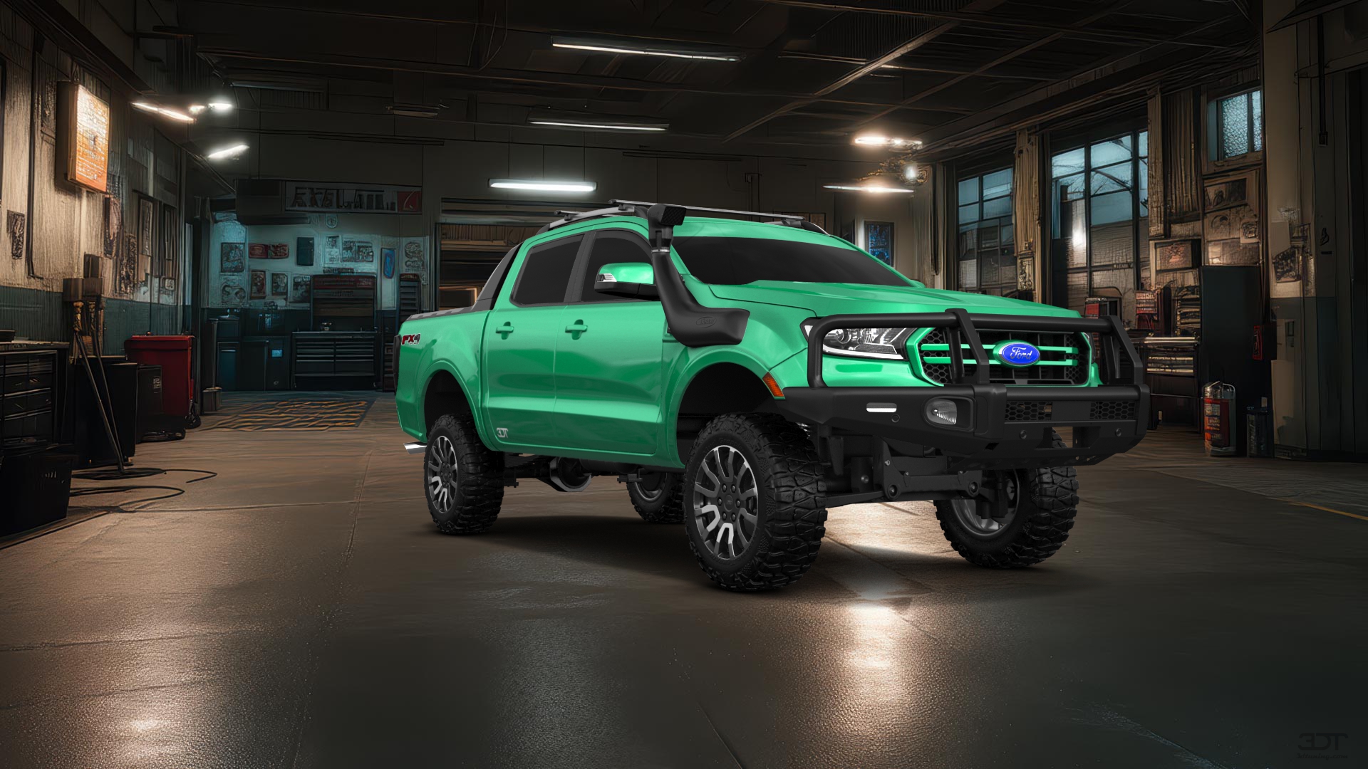 Ford Ranger 4 Door pickup truck 2019 tuning
