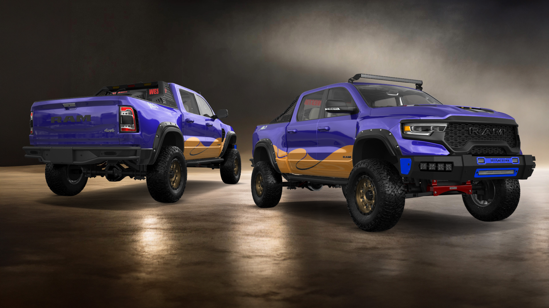 Dodge Ram 1500 TRX 4 Door pickup truck 2021 tuning