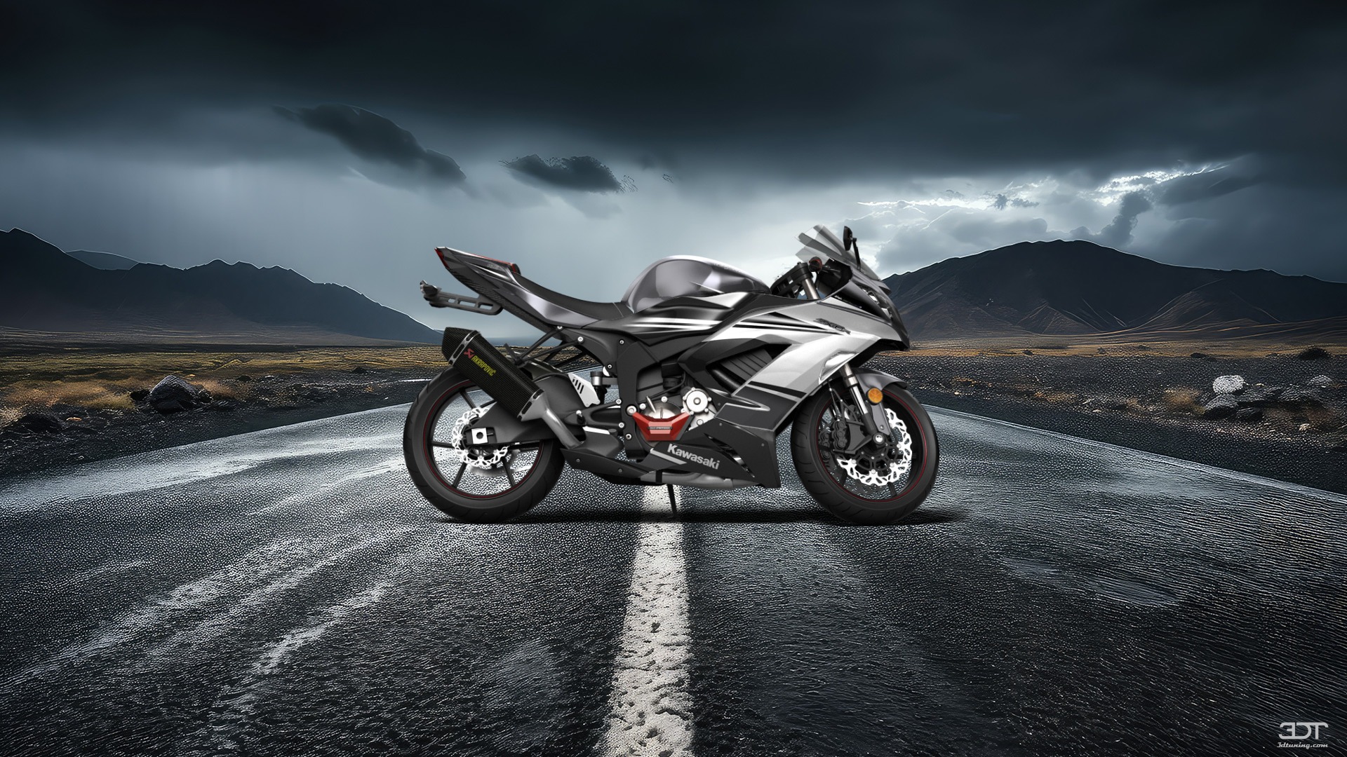 Kawasaki Ninja ZX 6R Sport Bike 2015 tuning