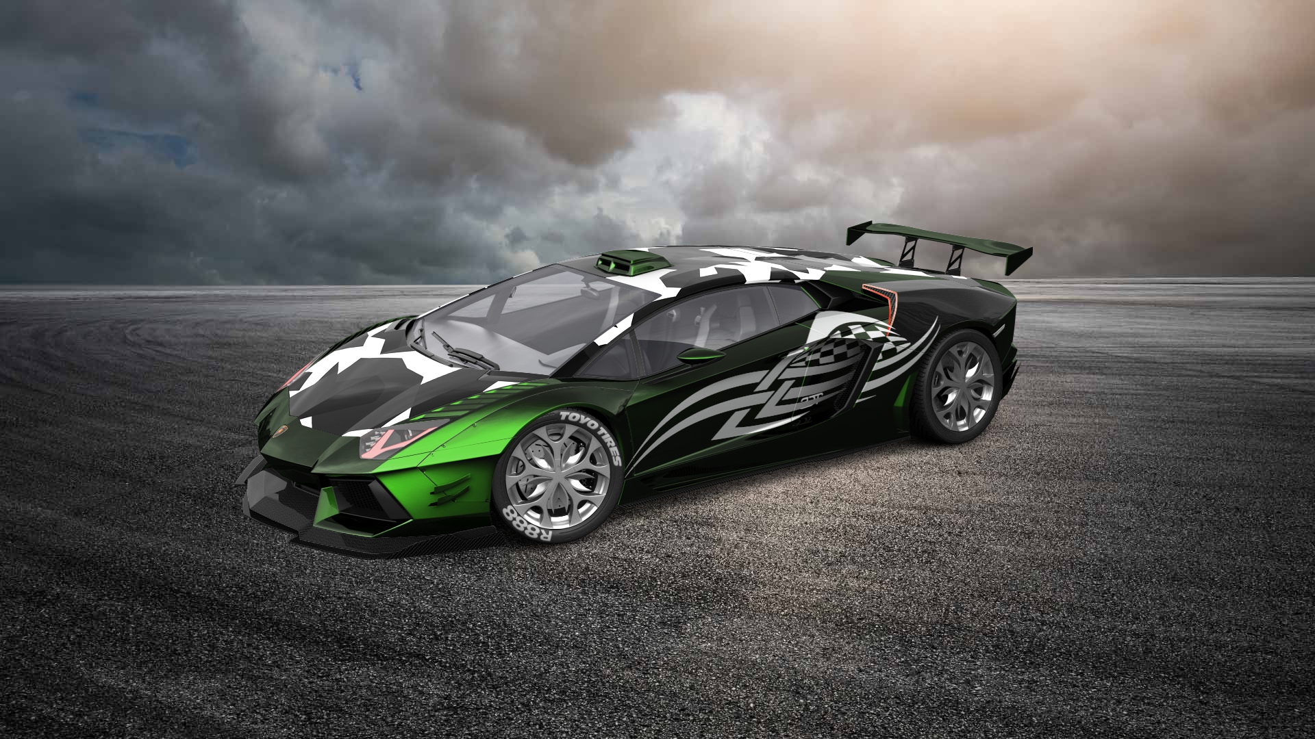 Lamborghini Aventador 2 Door Coupe 2012 tuning