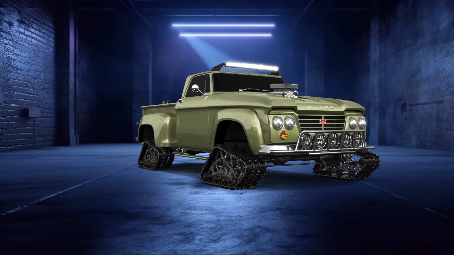 Dodge D-100 Stepside 2 Door pickup truck 1961 tuning