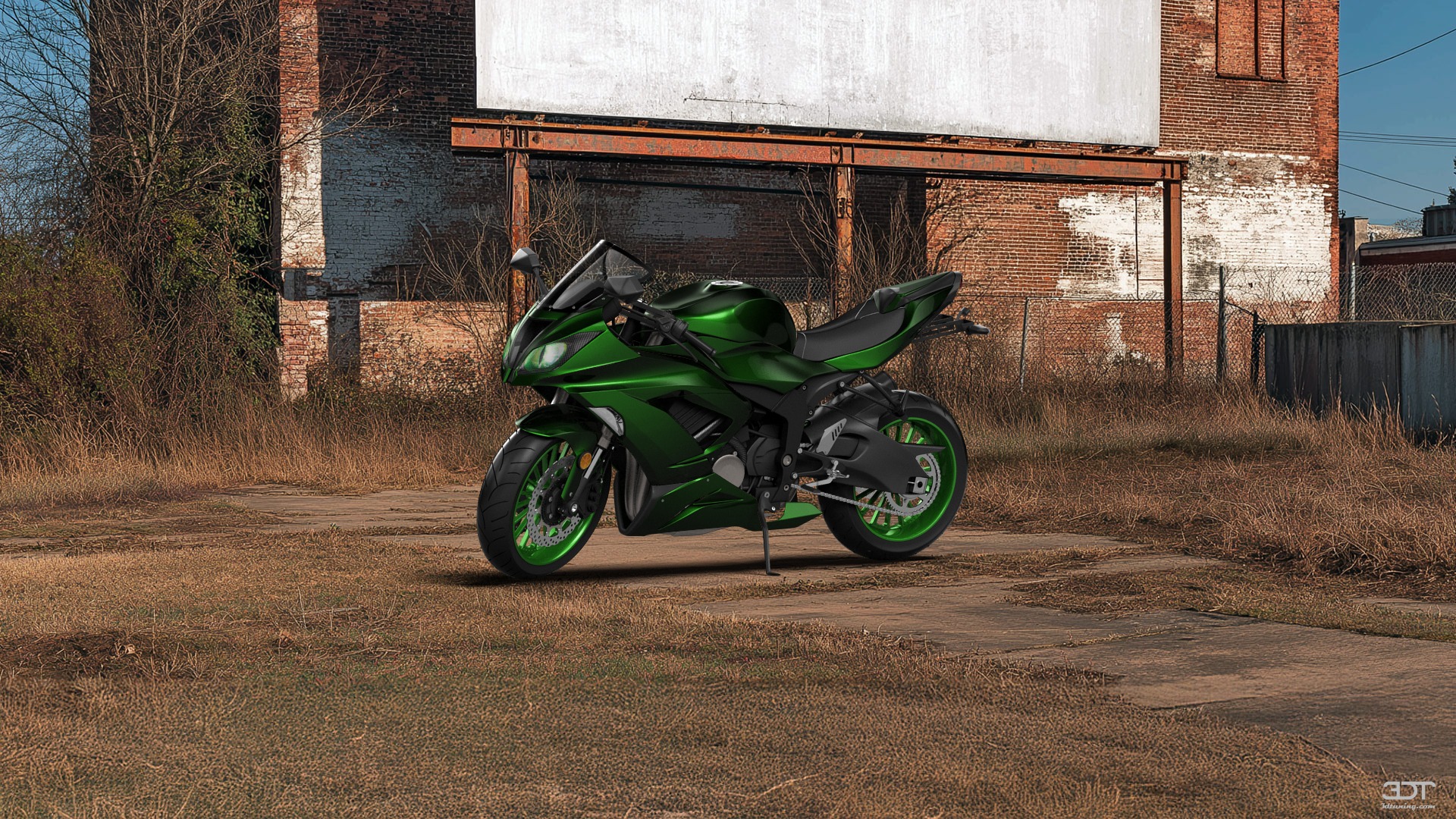Kawasaki Ninja ZX 6R Sport Bike 2015 tuning