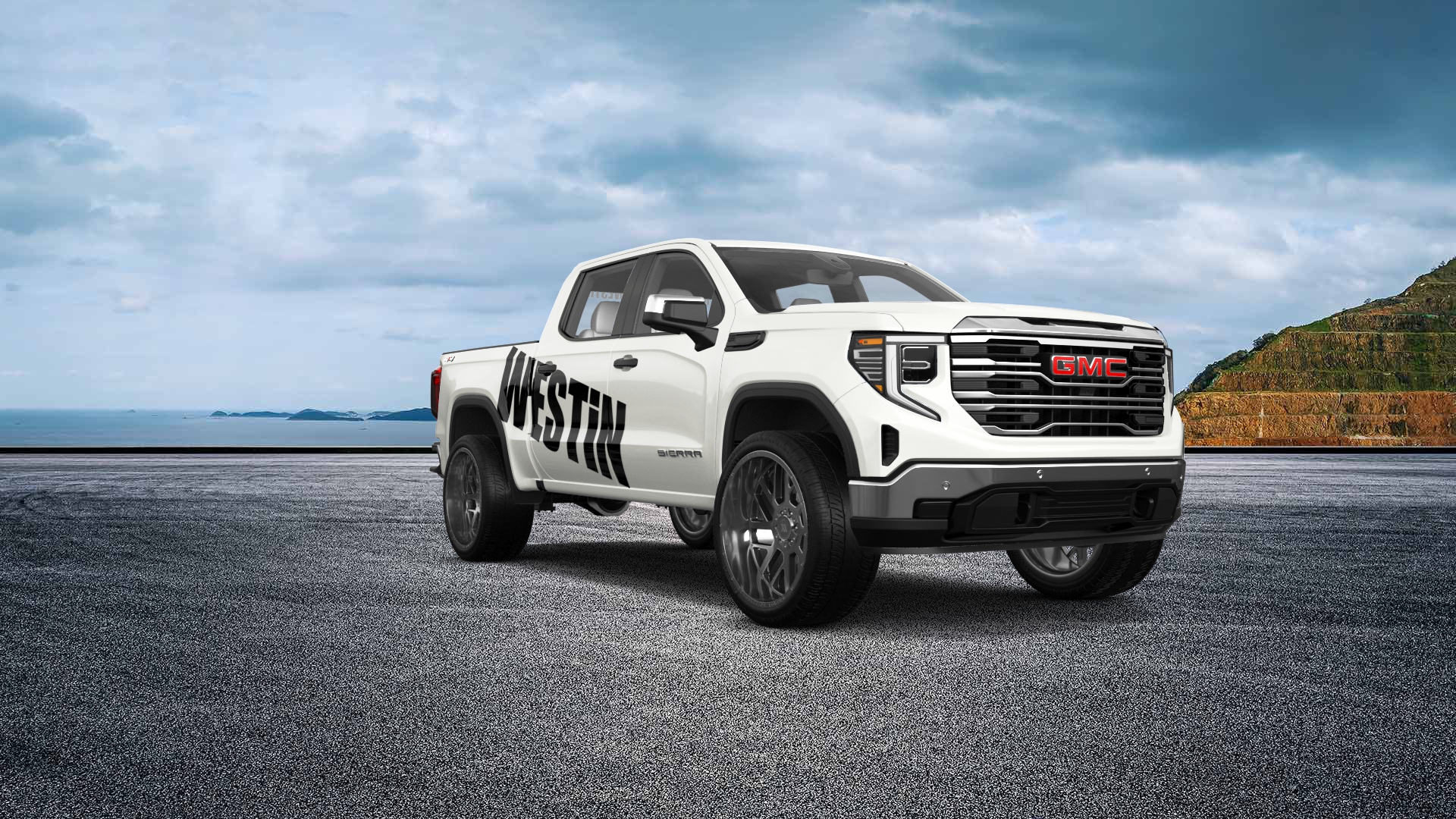 GMC Sierra 1500 Crew Cab 5.8 ft box 4 Door pickup truck 2023 tuning