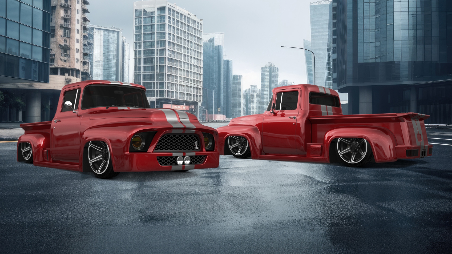 Ford F-100 2 Door truck 1956 tuning