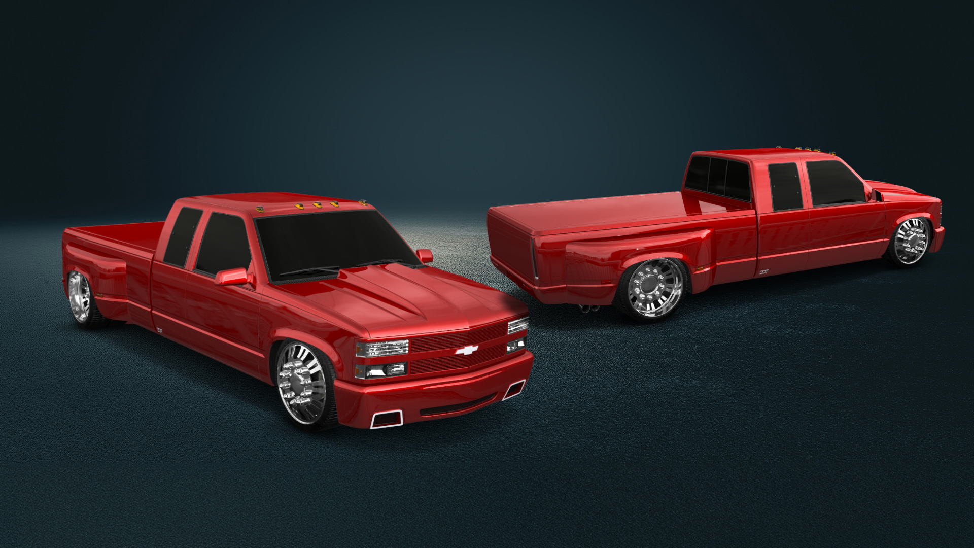 Chevrolet K3500 Extended Cab Pickup Truck 1988
