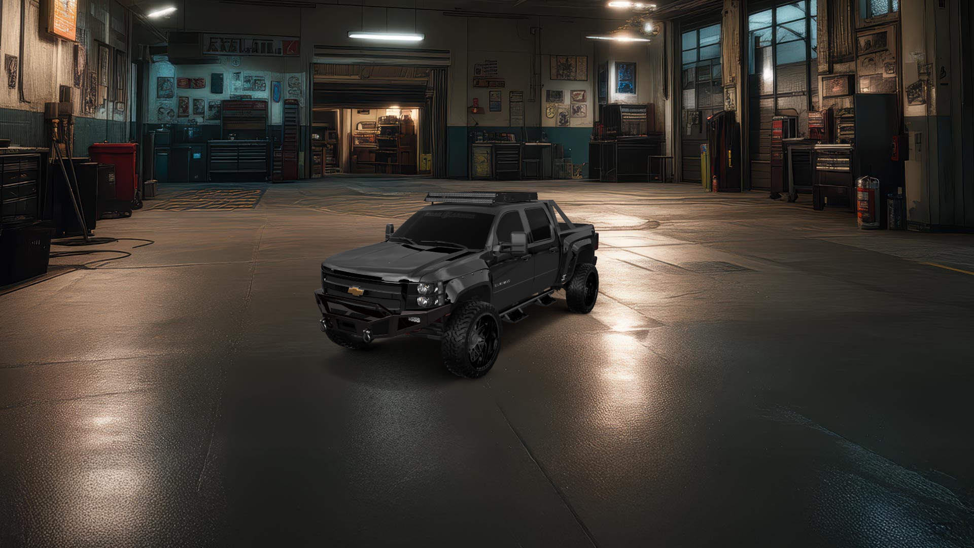 Chevrolet Silverado 1500 Crew Cab 4 Door pickup truck 2007 tuning