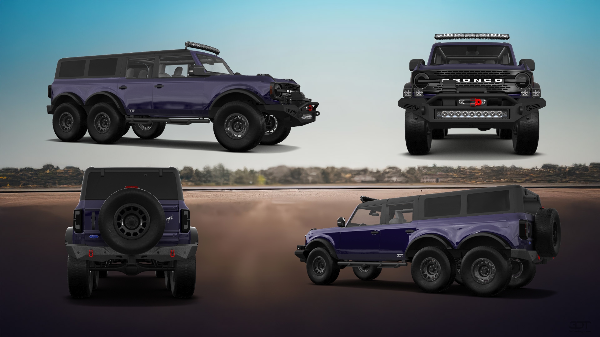 Ford Bronco 6X6 4 Door pickup truck 2021 tuning