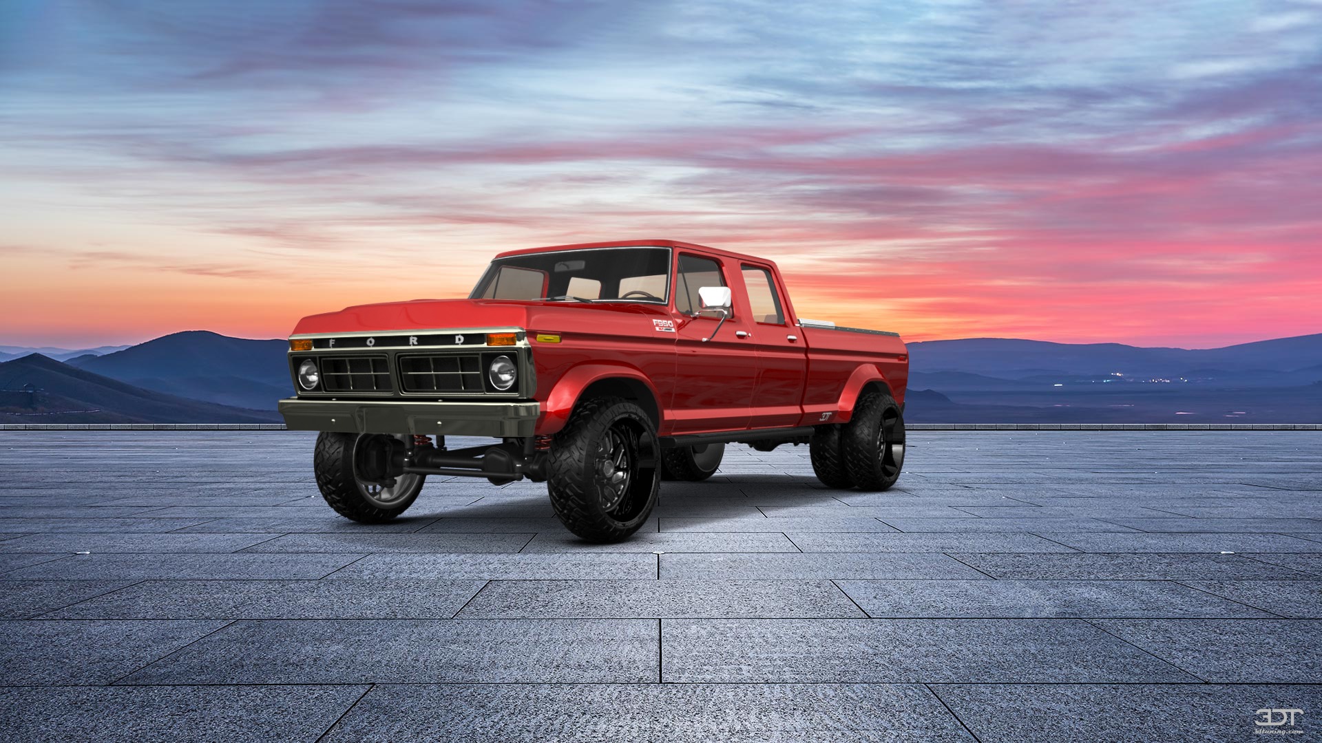 Ford F-350 Dually 4 Door pickup truck 1973