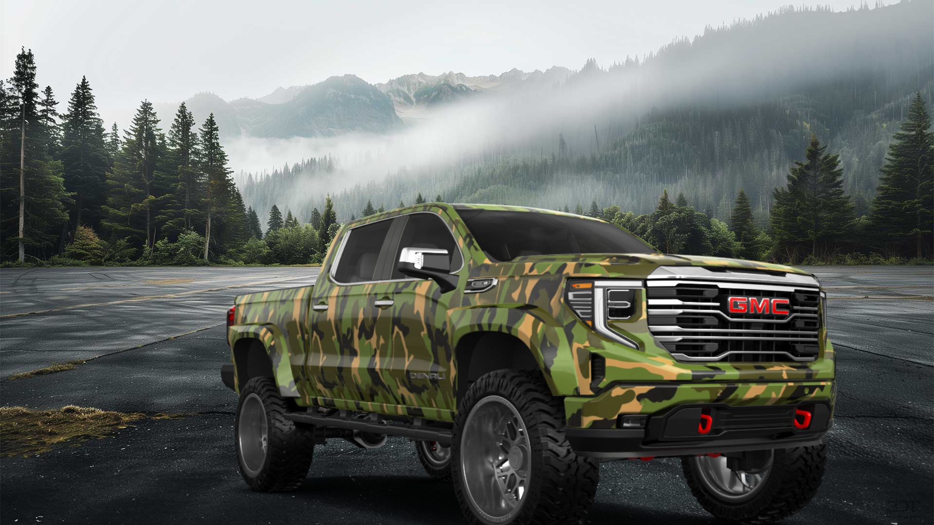 GMC Sierra 1500 Crew Cab 5.8 ft box 4 Door pickup truck 2023 tuning