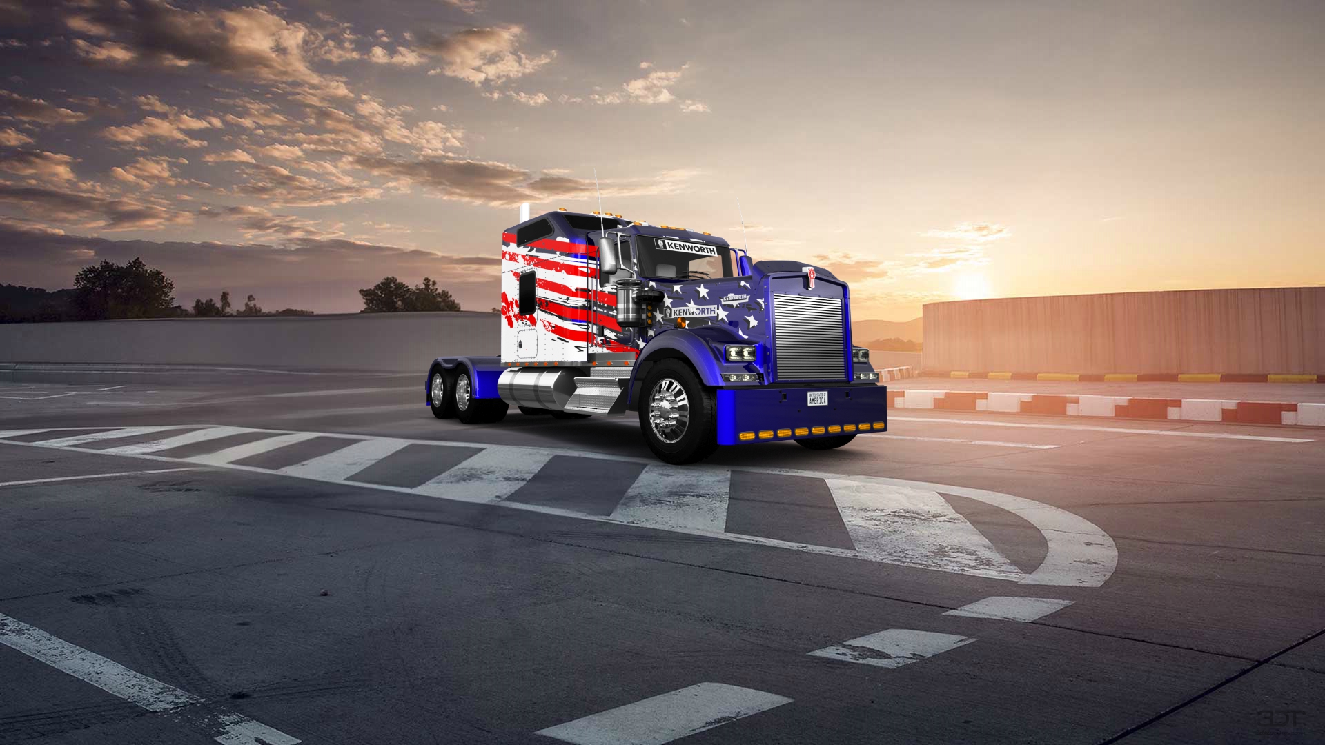 Kenworth W900 Sleeper Cab Truck 2015
