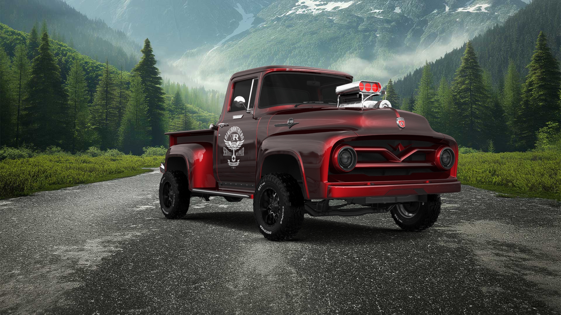 Ford F-100 2 Door truck 1956