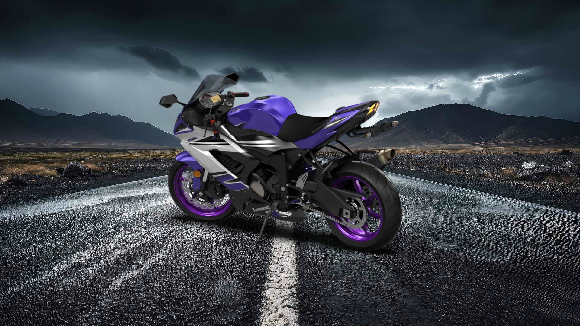 Kawasaki Ninja ZX 6R Sport Bike 2015