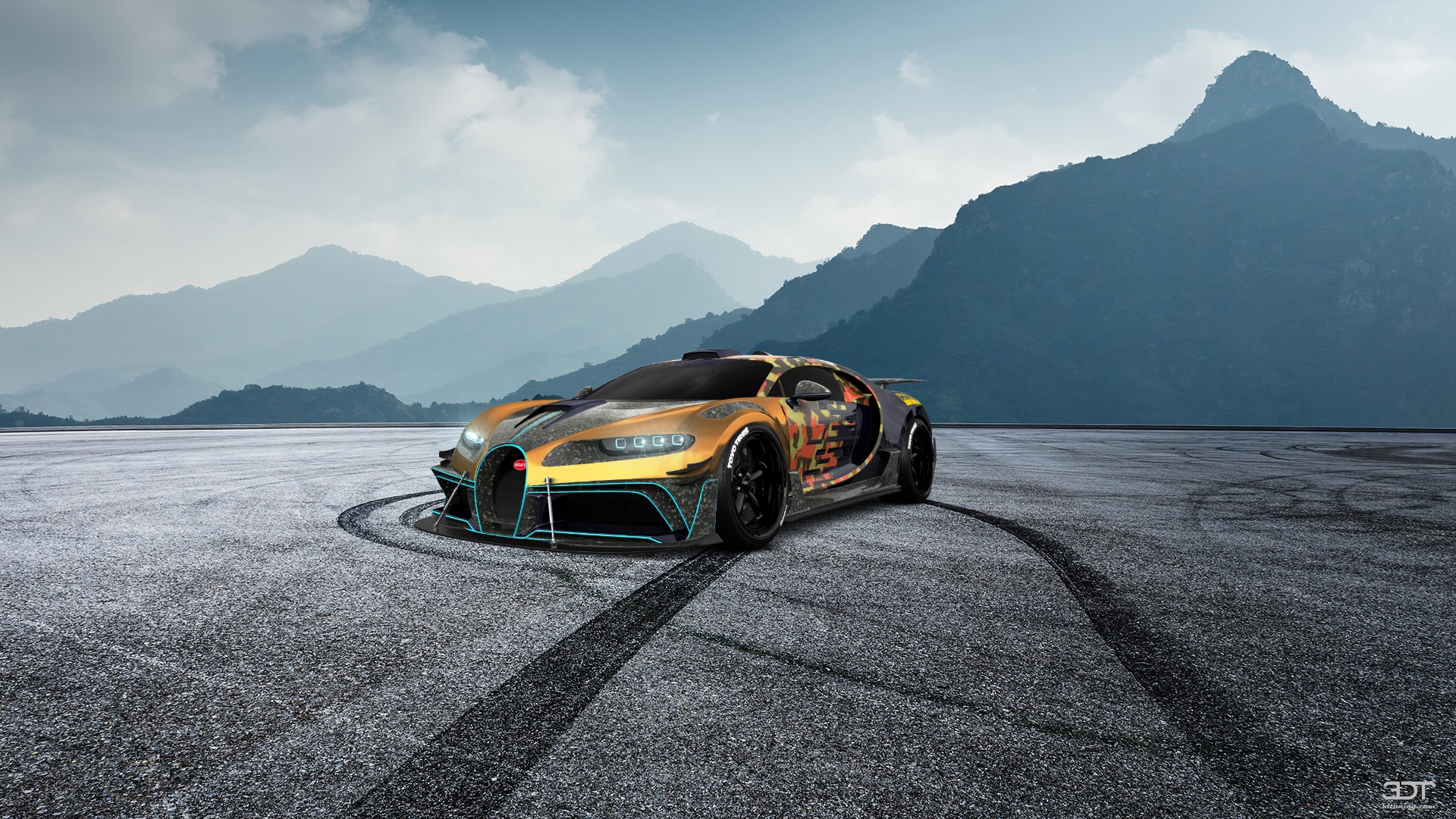 Bugatti Chiron 2 Door Coupe 2016 tuning