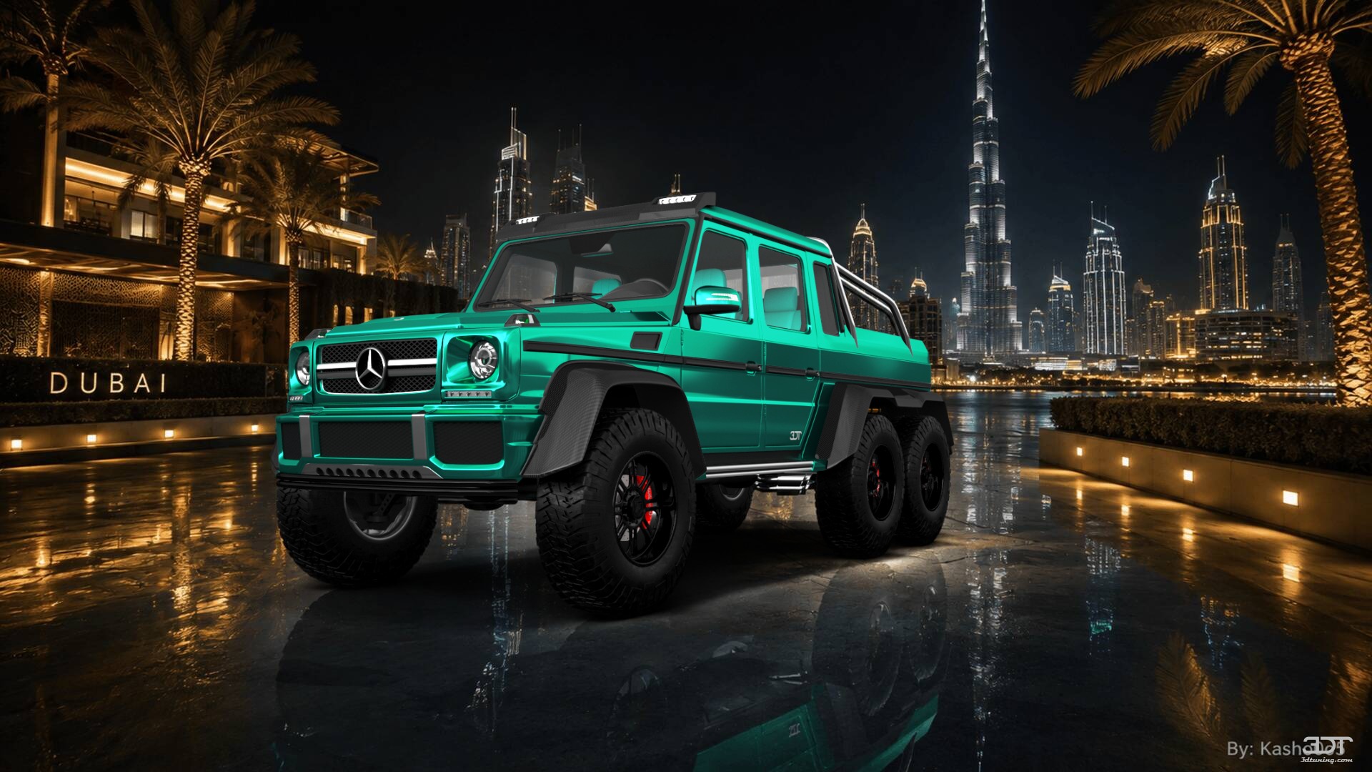 Mercedes G 63 AMG 6x6 4 Door pickup truck 2013 tuning
