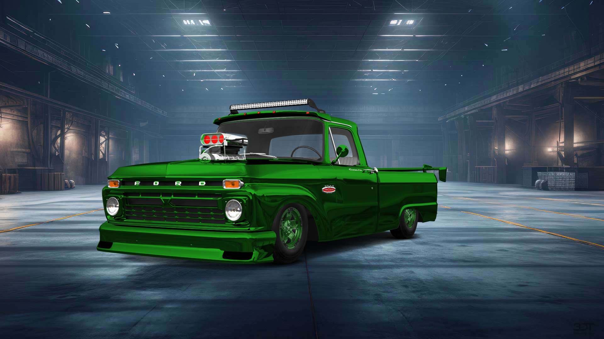 Ford F-100 Custom Cab 2 Door pickup truck 1966