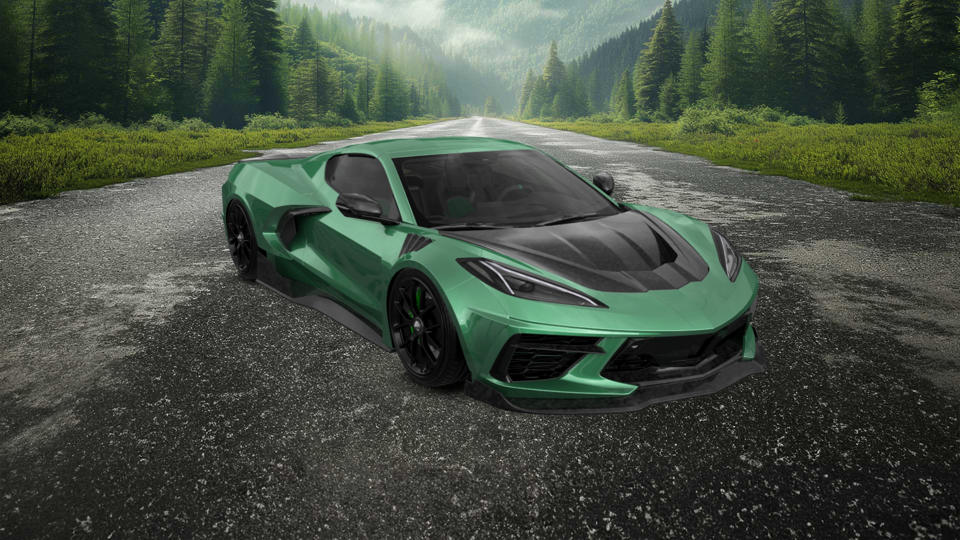 Chevrolet Corvette 2 door targa top 2020 tuning