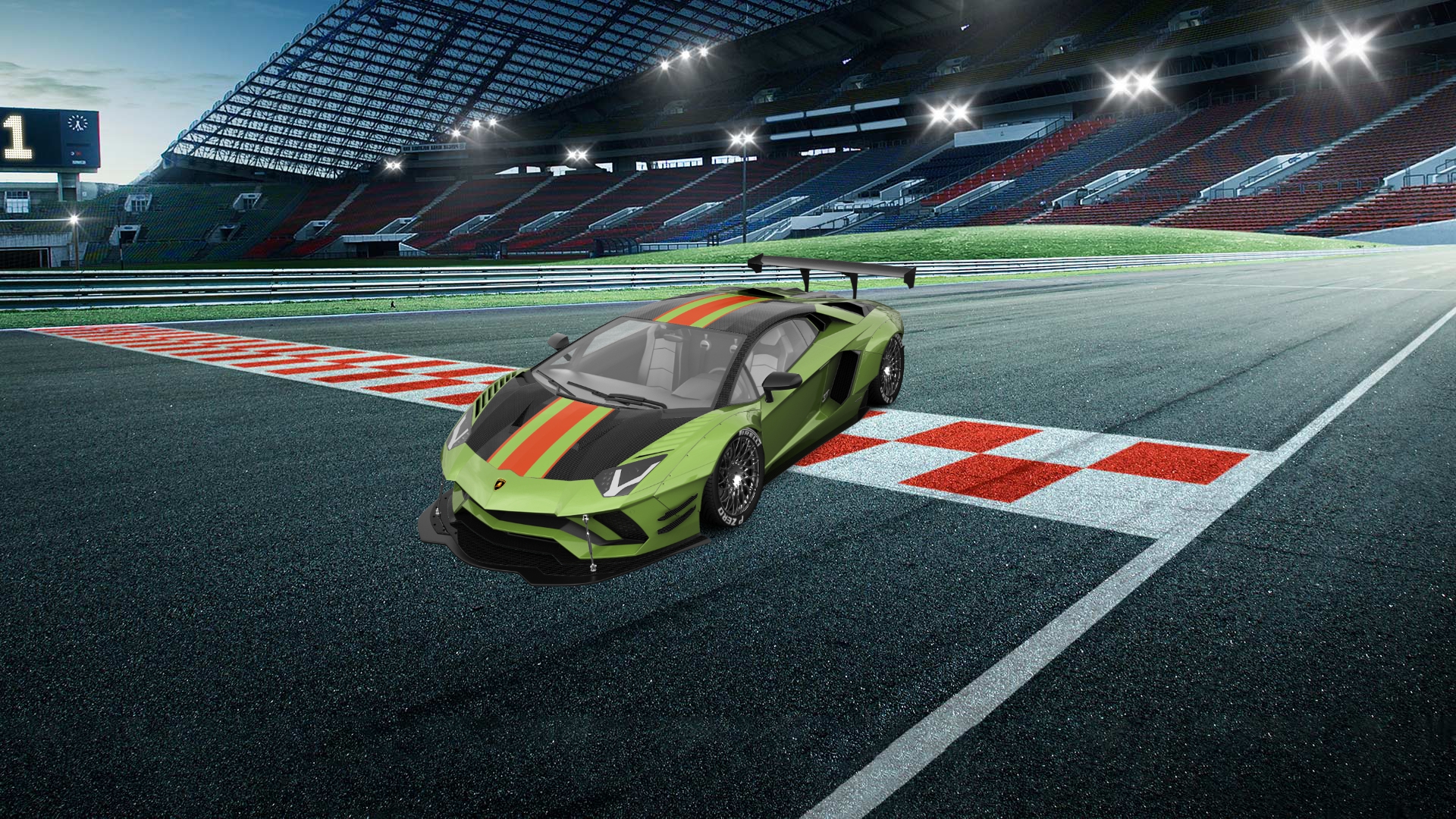 Lamborghini Aventador 2 Door Coupe 2012 tuning