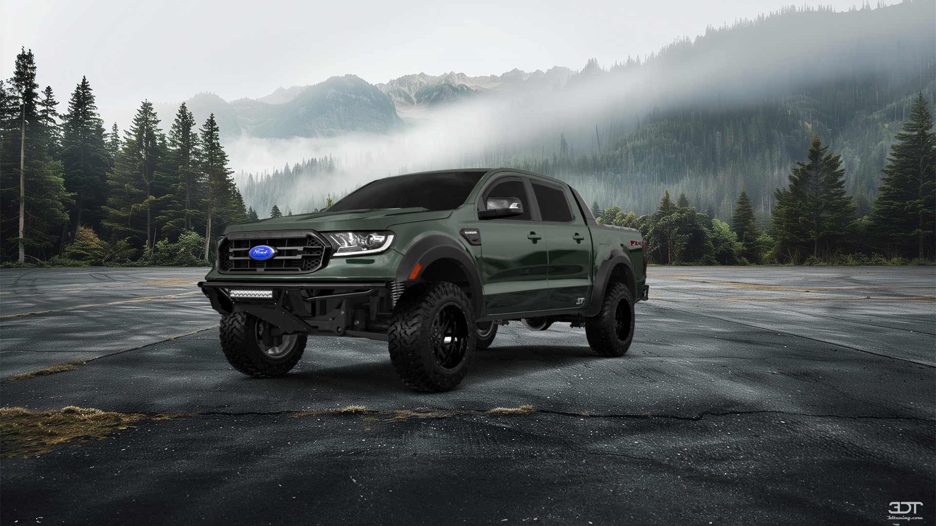 Ford Ranger 4 Door pickup truck 2019 tuning