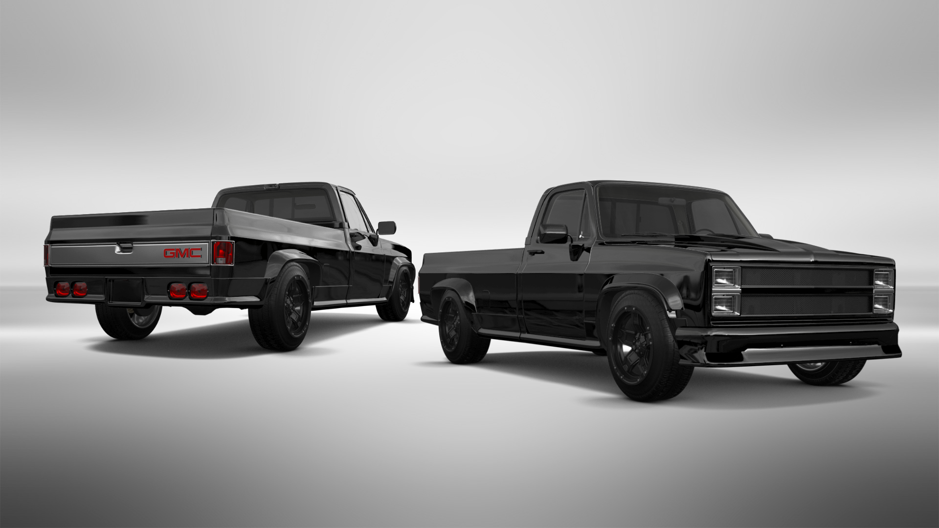 Tuning GMC Sierra 1500 2 Door pickup truck 1985