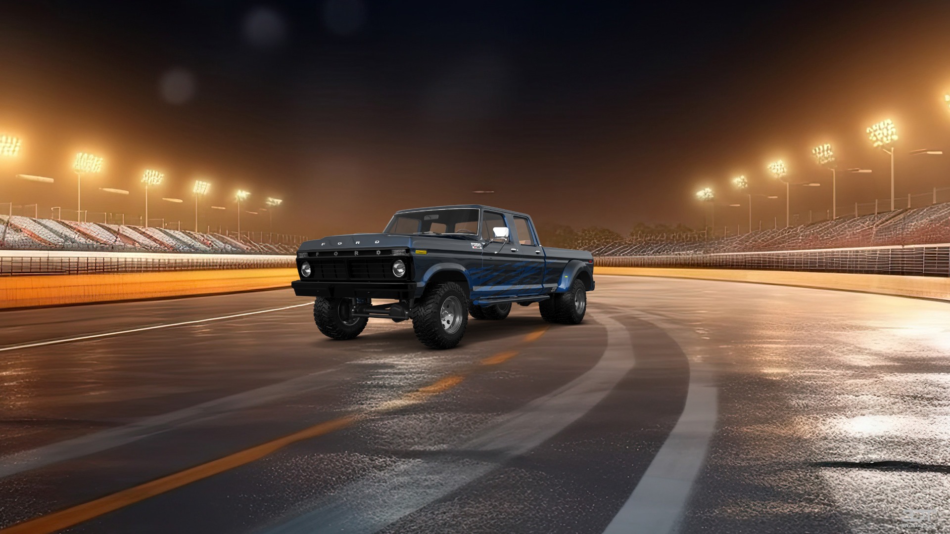 Ford F-350 Dually 4 Door pickup truck 1973 tuning