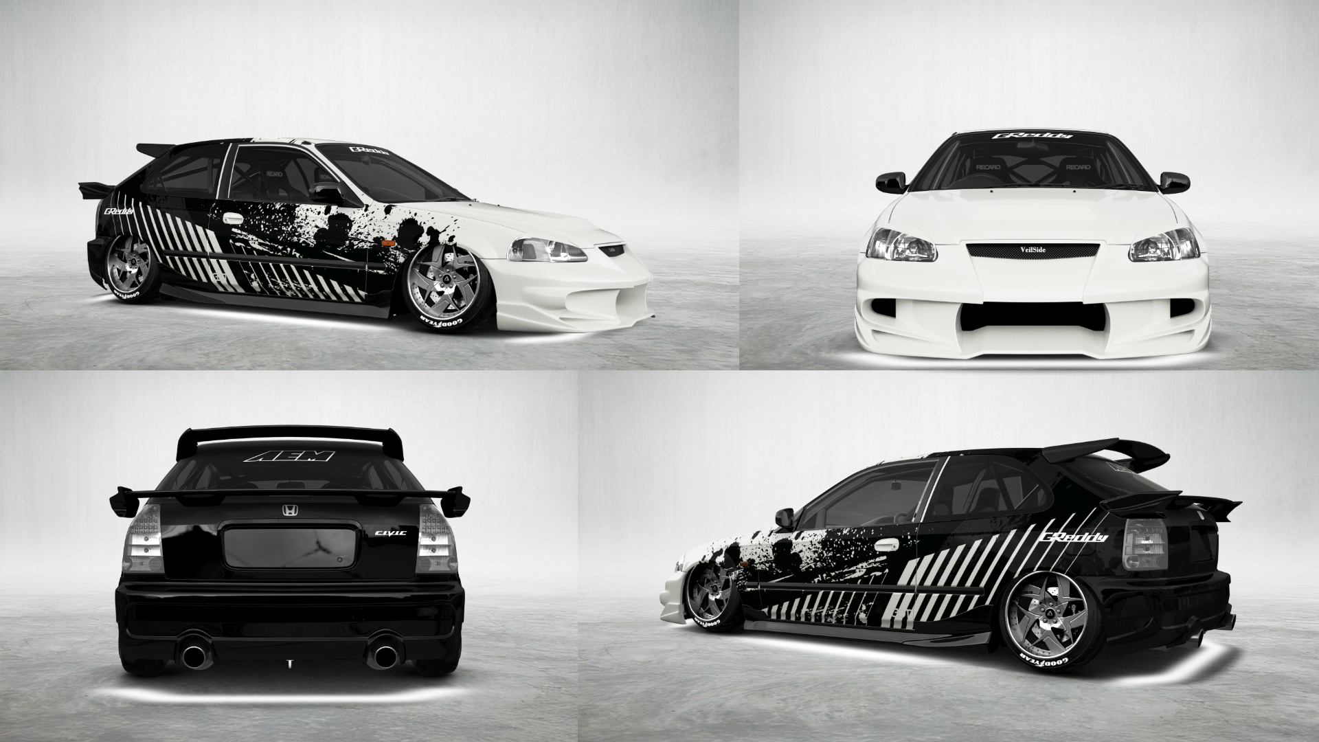 Honda Civic 3 Door Hatchback 1997 tuning