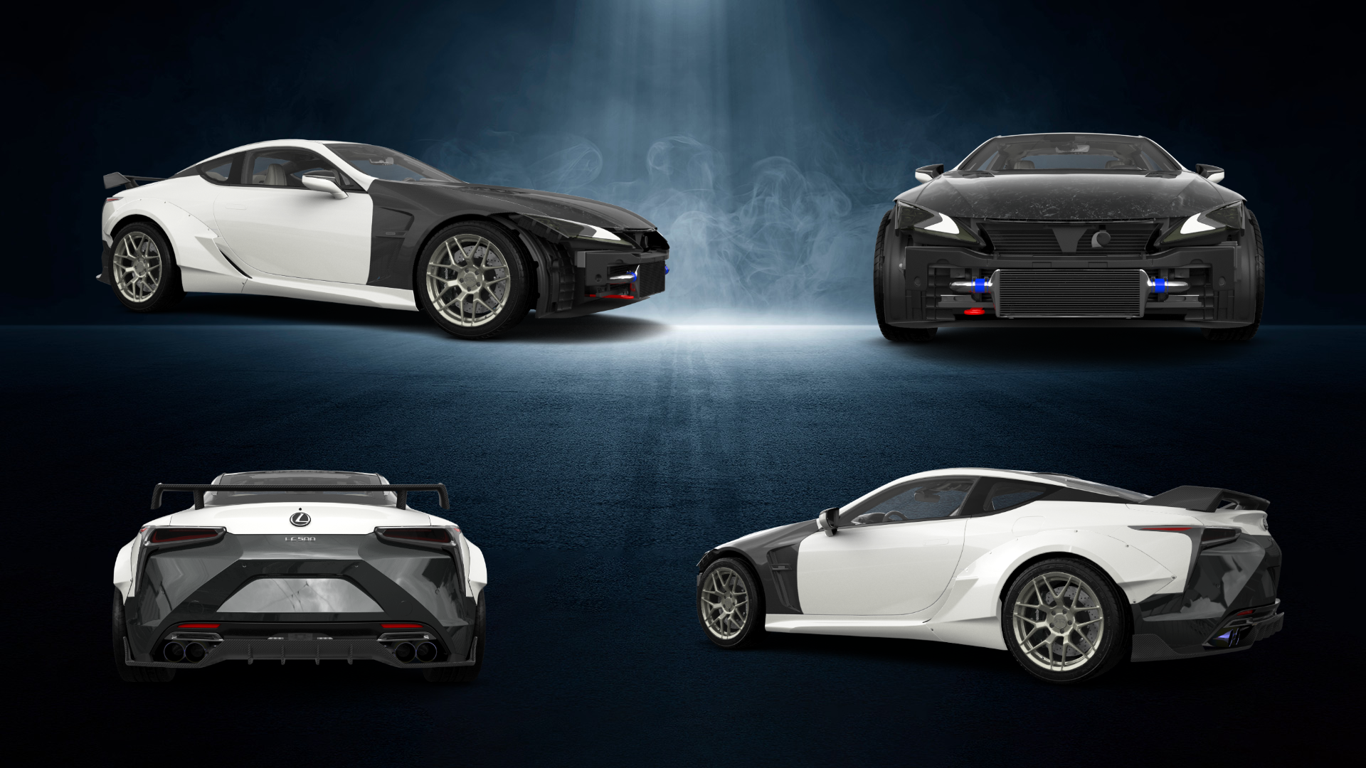 Lexus LC500 2 door fastback coupe 2017 tuning