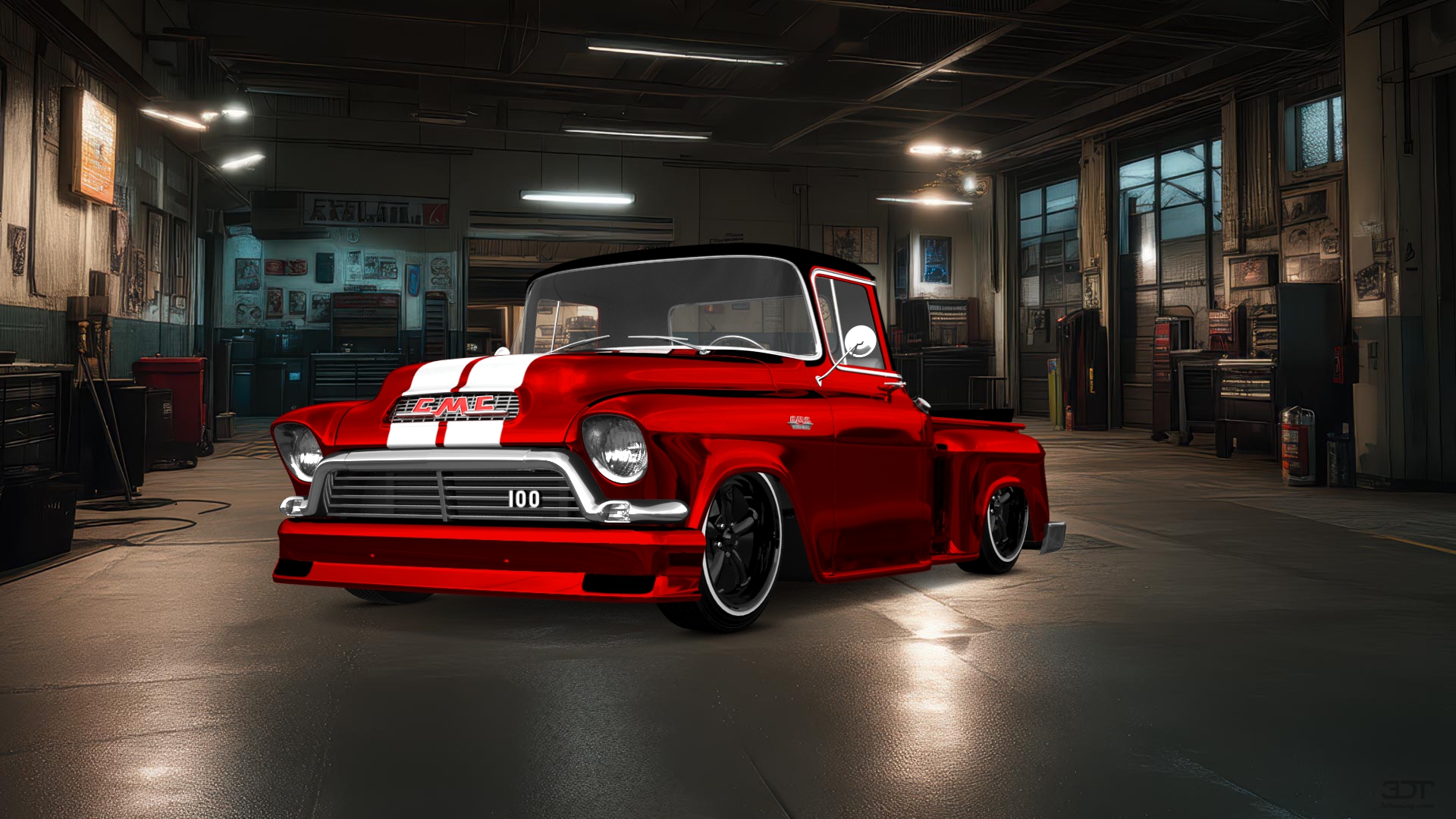 GMC 100 Stepside 2 Door pickup truck 1957 tuning
