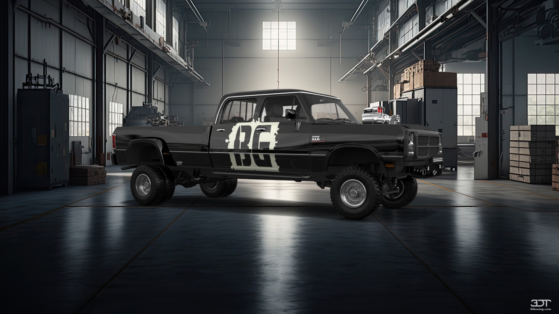 Tuning Dodge Ram 350 4 Door pickup truck 1991