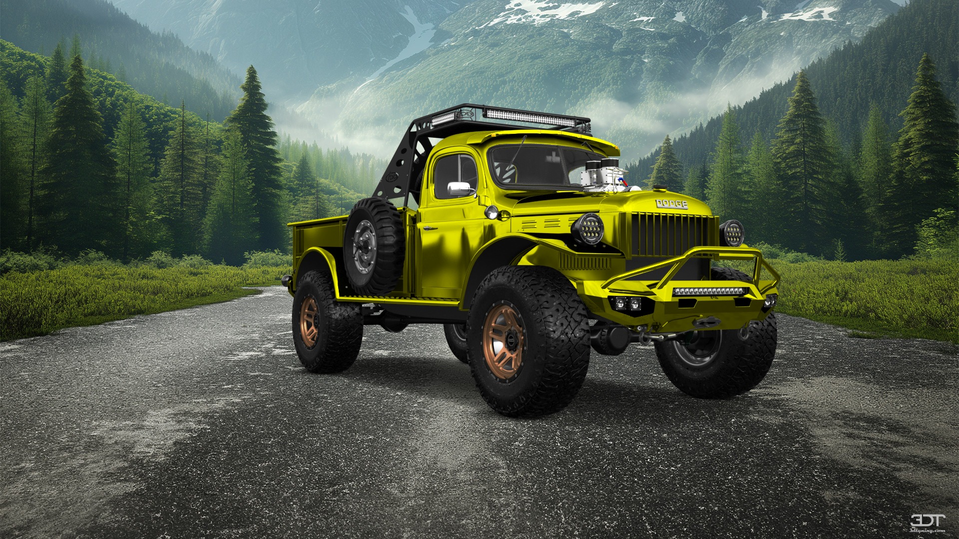 Dodge Power Wagon 2 Door pickup truck 1947 tuning