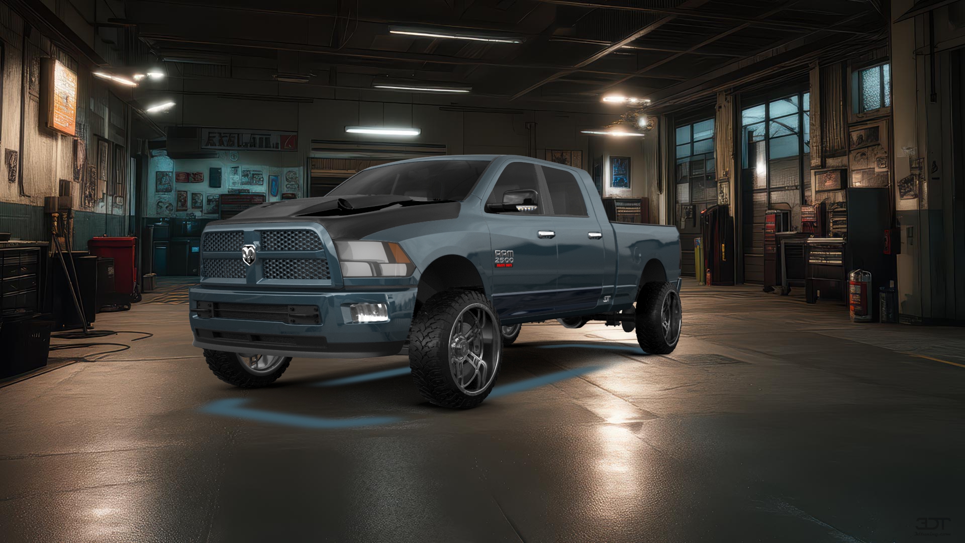 Dodge Ram 2500 Mega Cab 6.4 ft box 4 Door pickup truck 2010 tuning