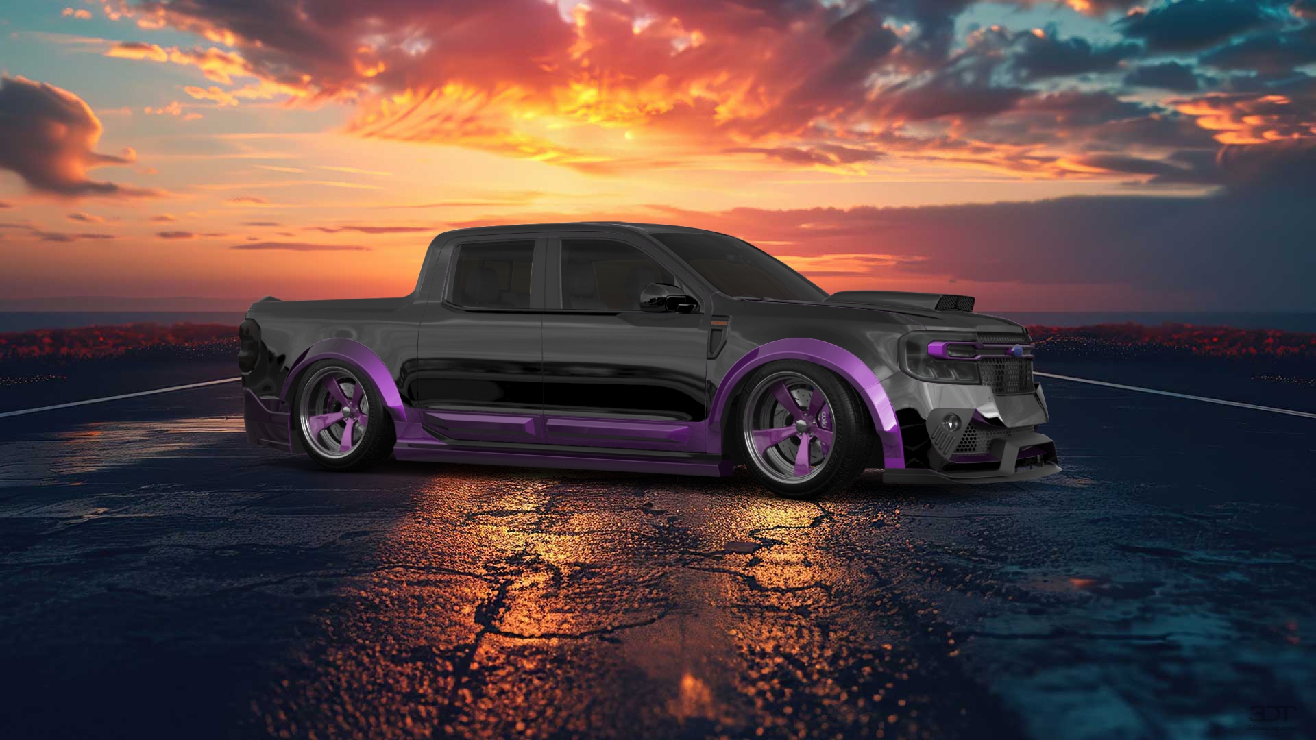 Ford Maverick 4 Door pickup truck 2022 tuning