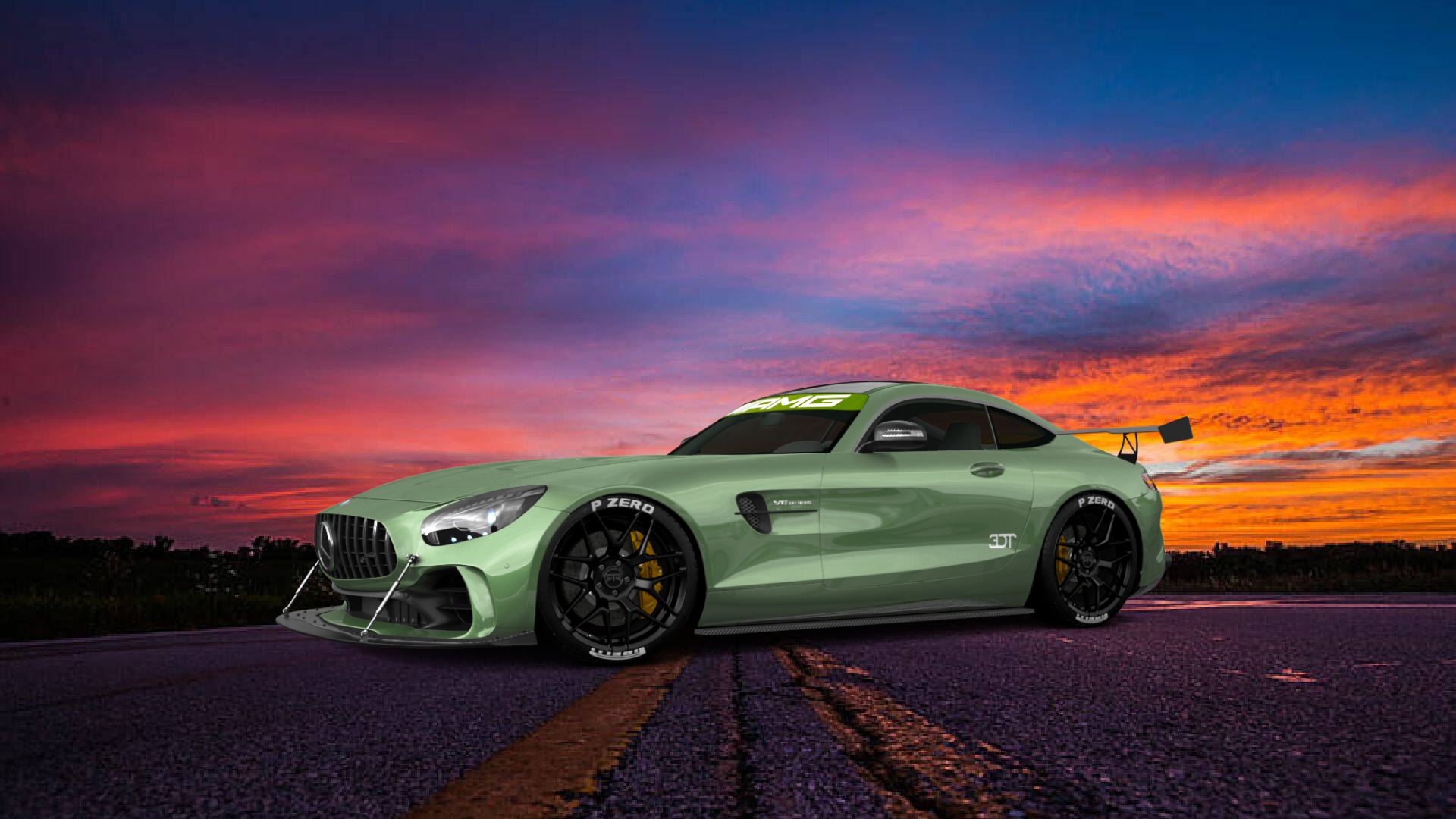 Mercedes AMG GT 2 door fastback coupe 2015 tuning
