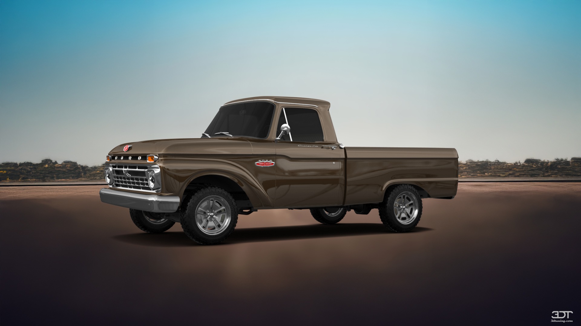 Ford F-100 Custom Cab 2 Door pickup truck 1966 tuning