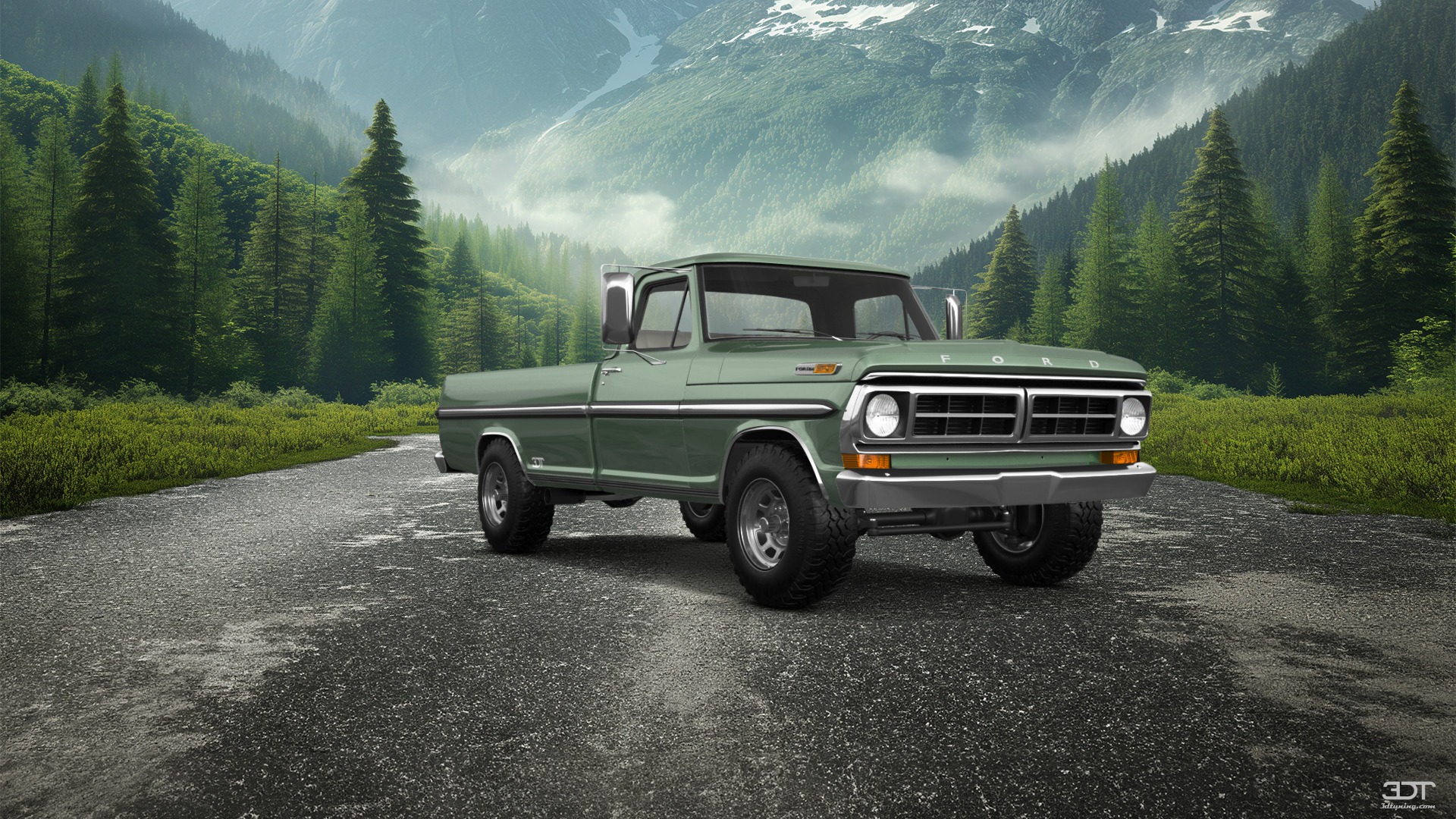 Ford F-250 2 Door pickup truck 1971
