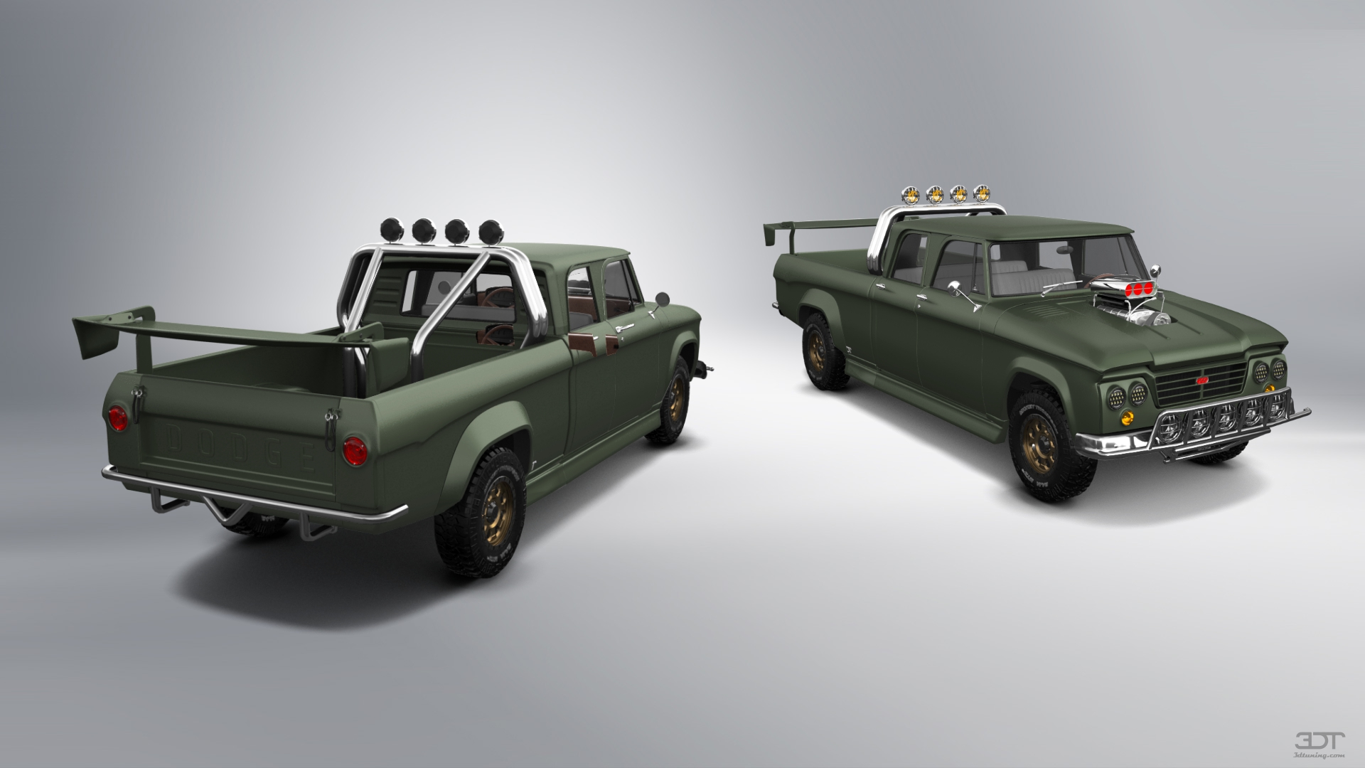 Dodge Power Wagon 4 Door pickup truck 1964 tuning