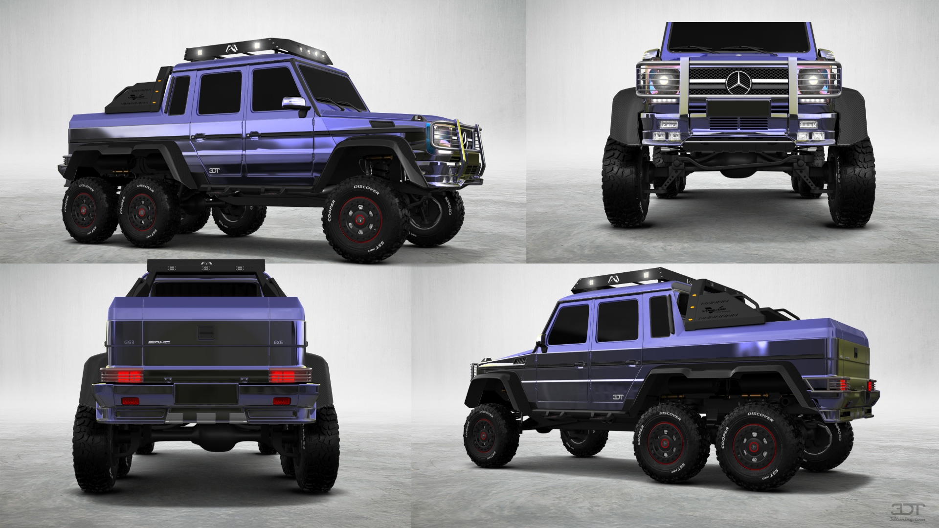 Mercedes G 63 AMG 6x6 4 Door pickup truck 2013 tuning