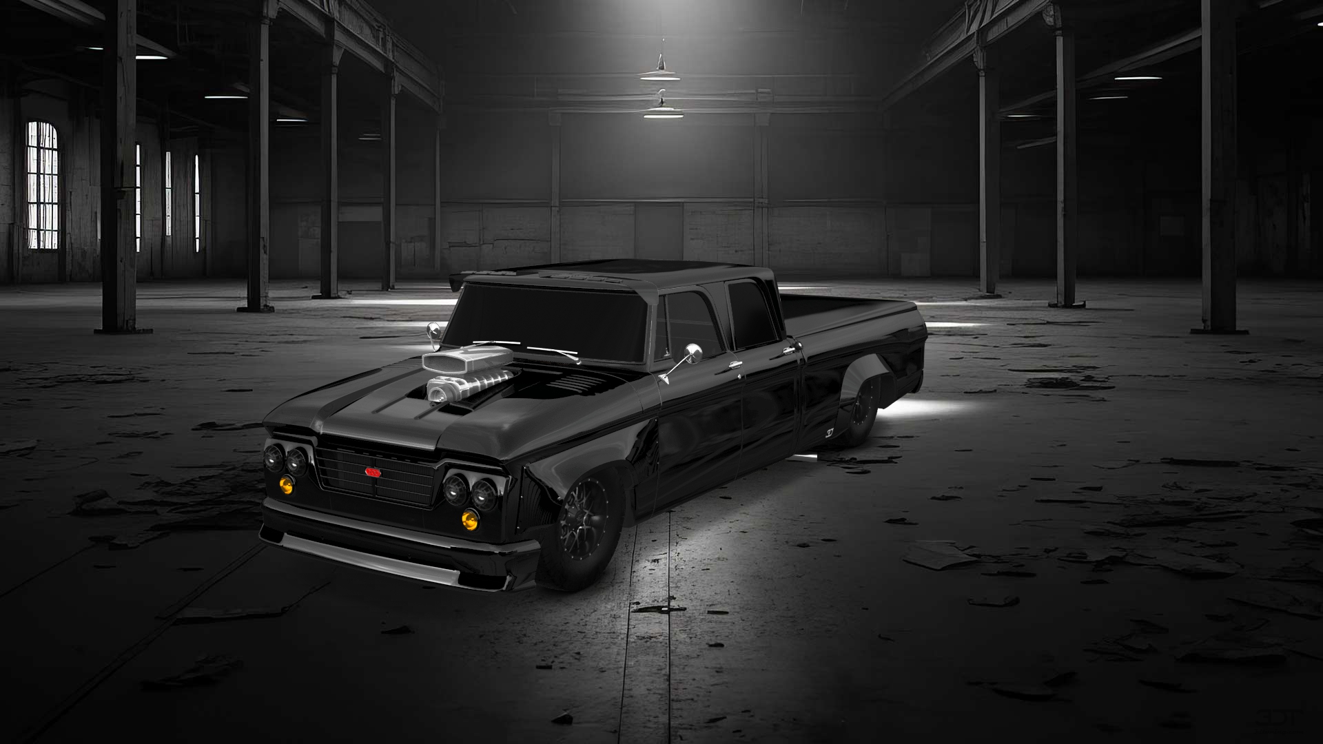 Dodge Power Wagon 4 Door pickup truck 1964 tuning