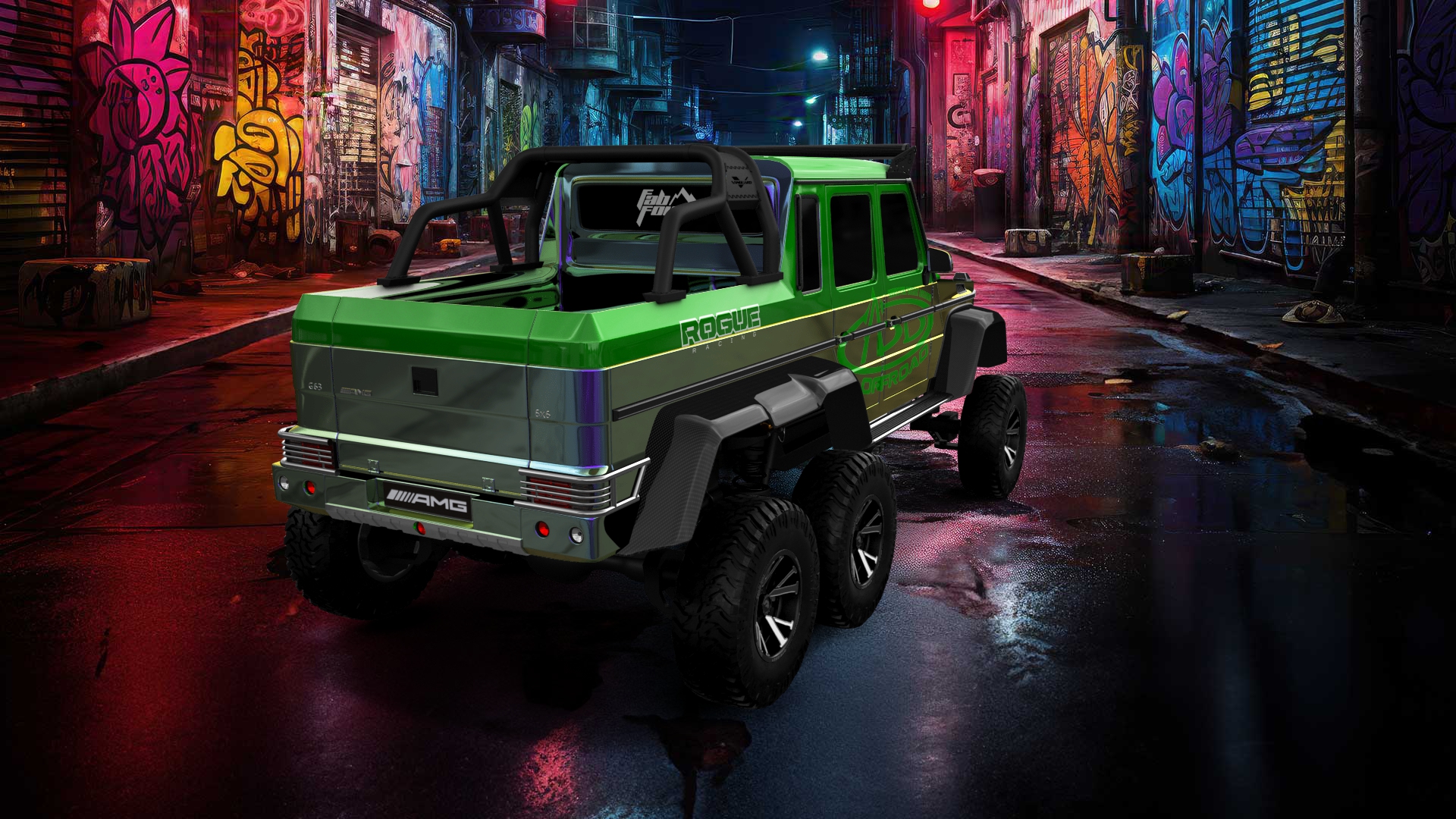 Mercedes G 63 AMG 6x6 4 Door pickup truck 2013 tuning